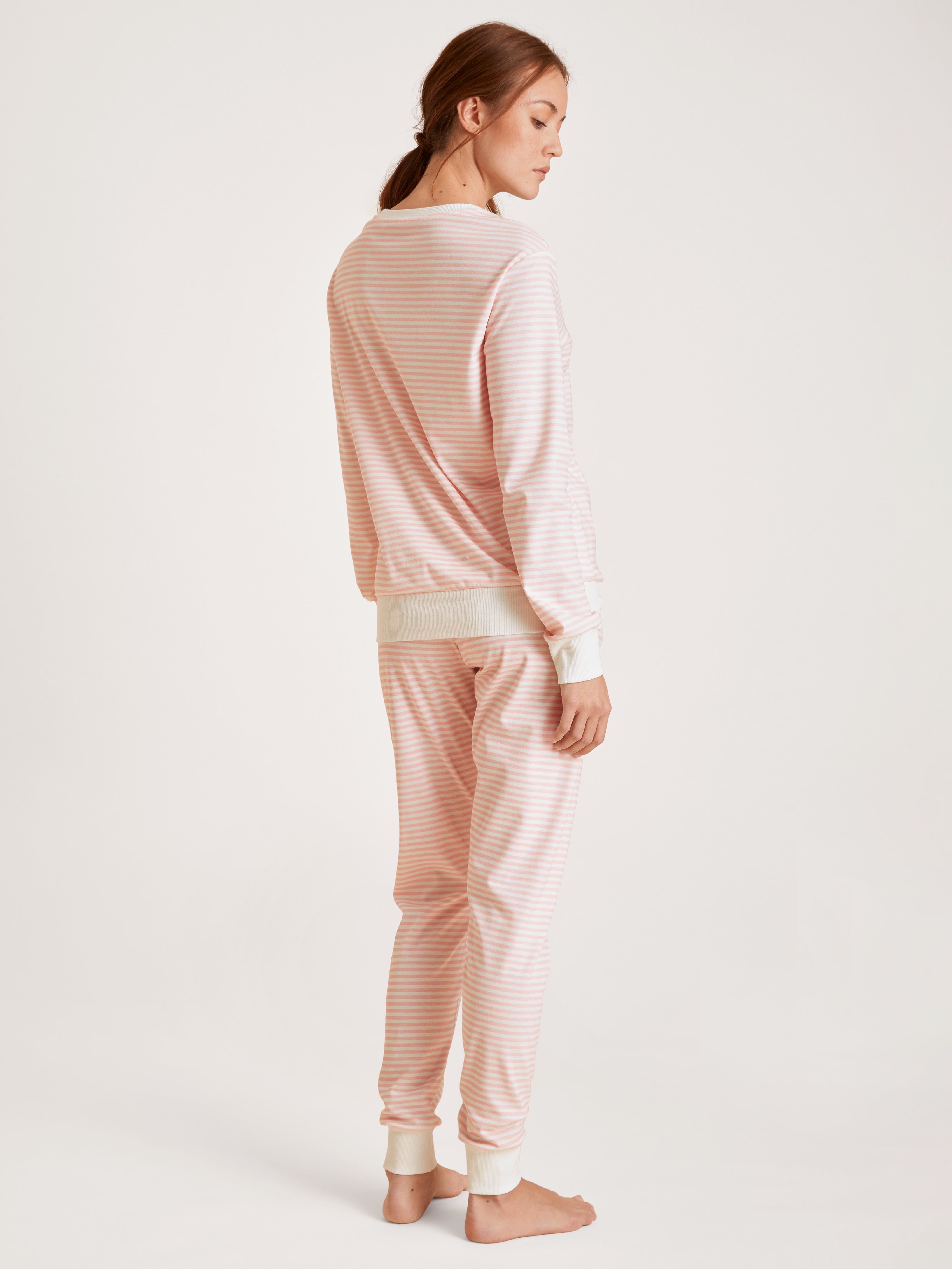 42754 Calida CALIDA (1 Stück) pearl Bündchenpyjama 1 Stück, tlg., blush 1 Damen Pyjama