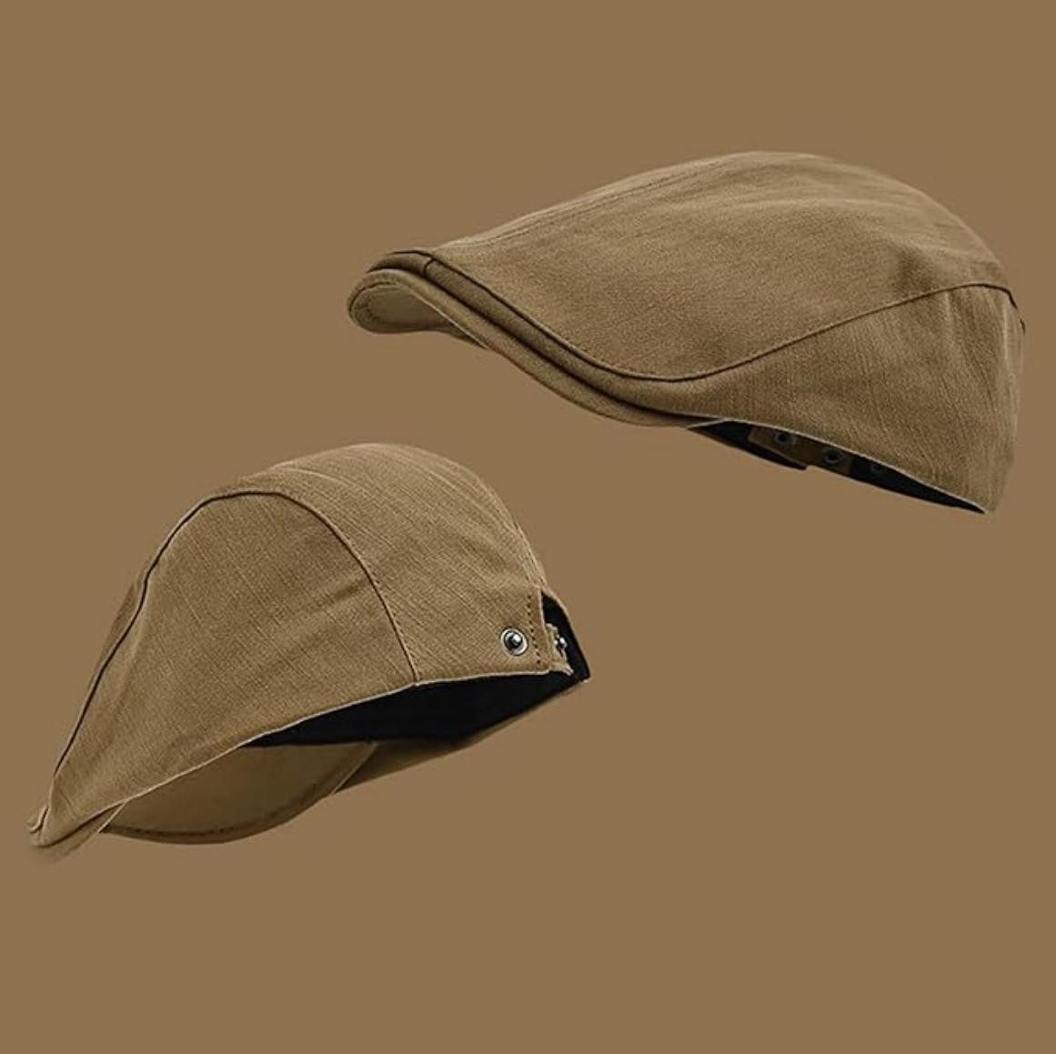 Coonoor Flat Cap Schirmmütze Herren Baumwolle Atmungsaktiv Einstellbare – Bild 4 von 5