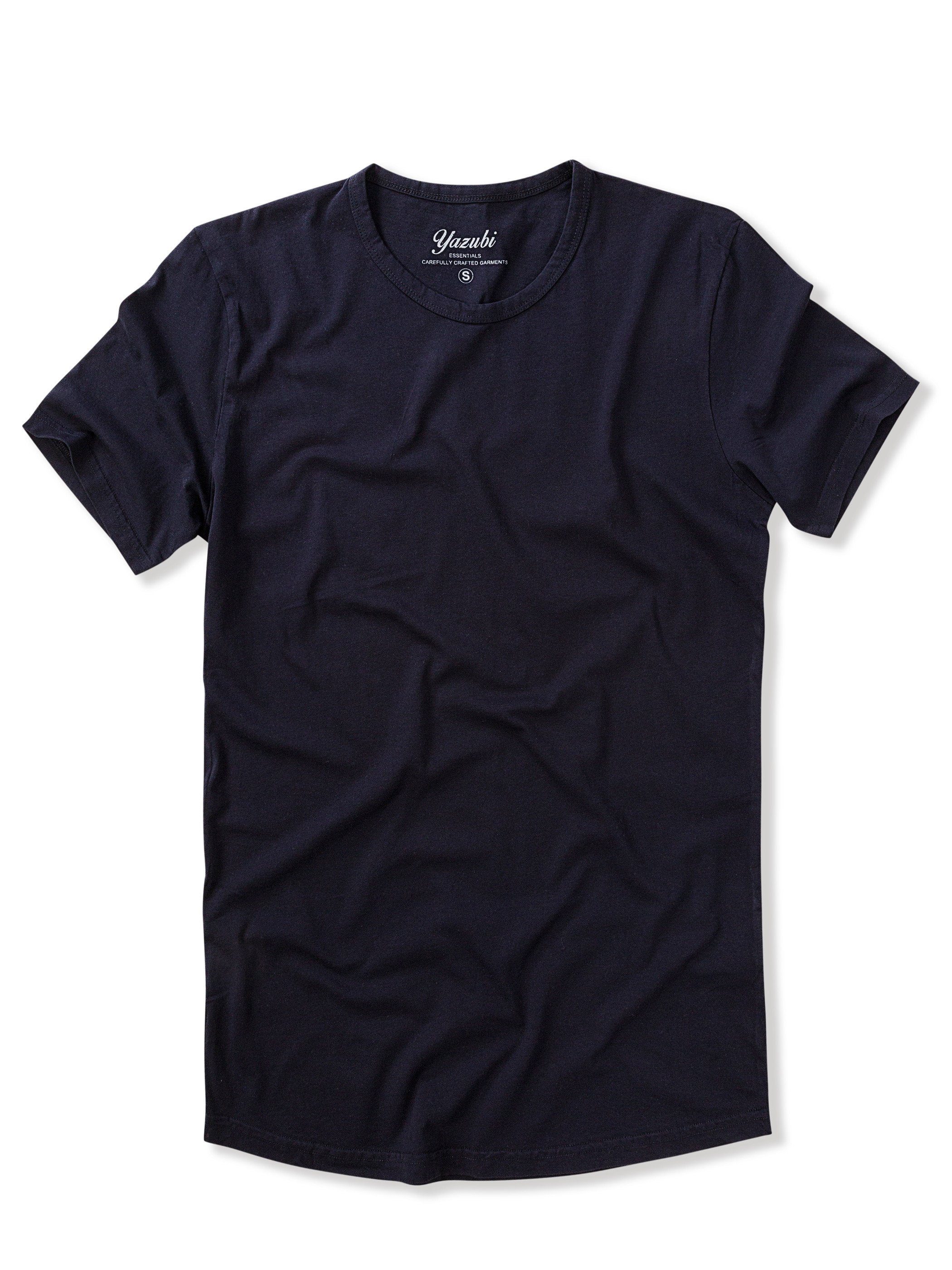 (night Max Tee 3-Pack Yazubi sky 3er-Pack) Rundhalsshirt Long (Set, T-Shirt 193924) Blau Shaped modernes