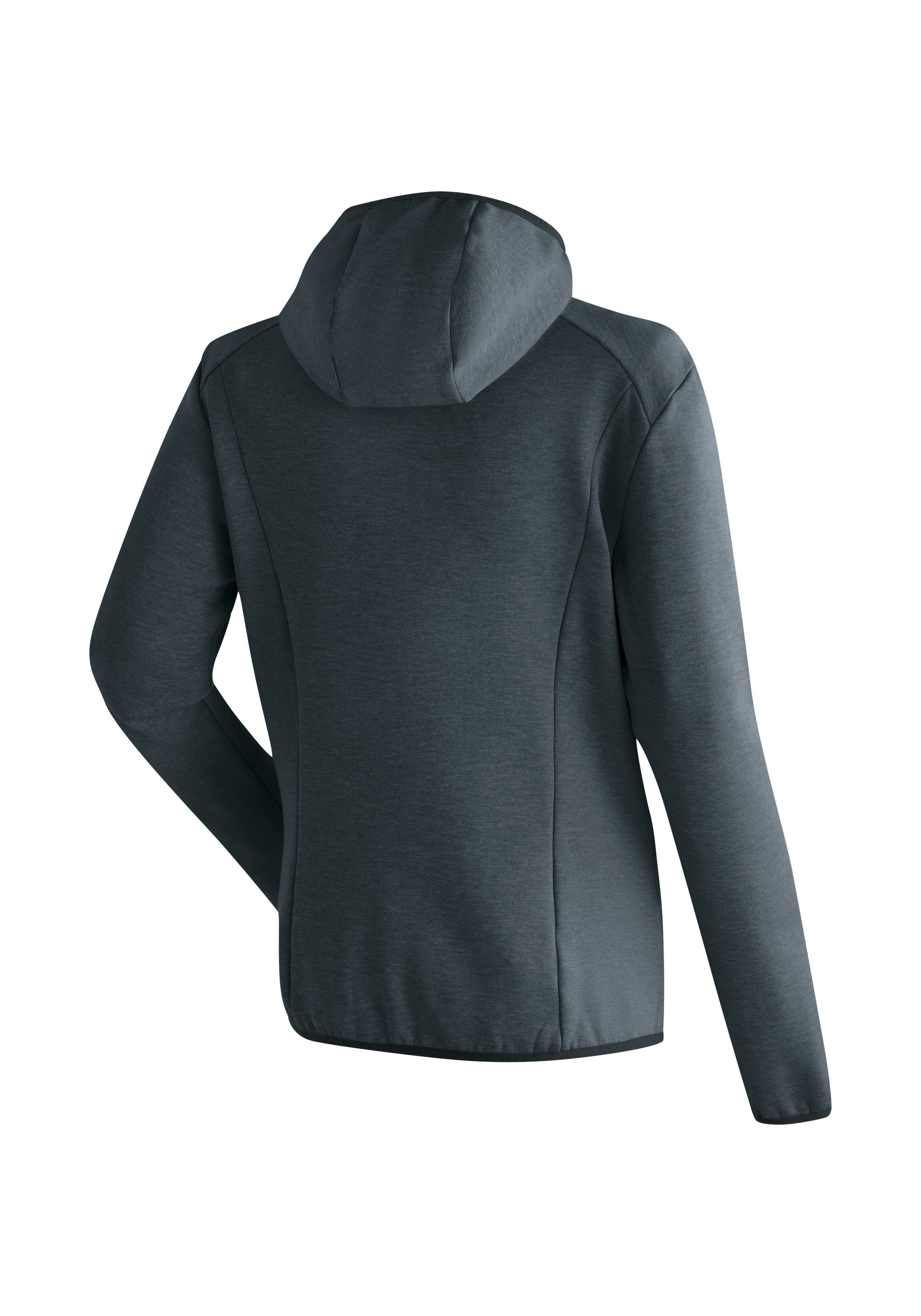 Maier Sports Fleecejacke Fave W Damen Fleece mit verstellbarer Kapuze, atmungsaktiver Zip-Hoodie