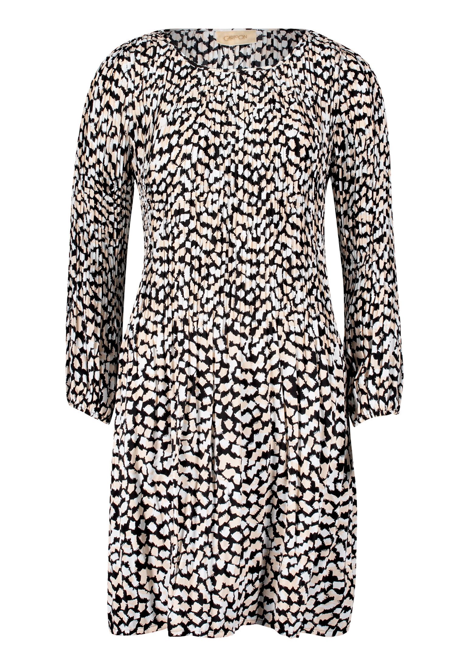Cartoon Plisseekleid Damen mit Muster Design