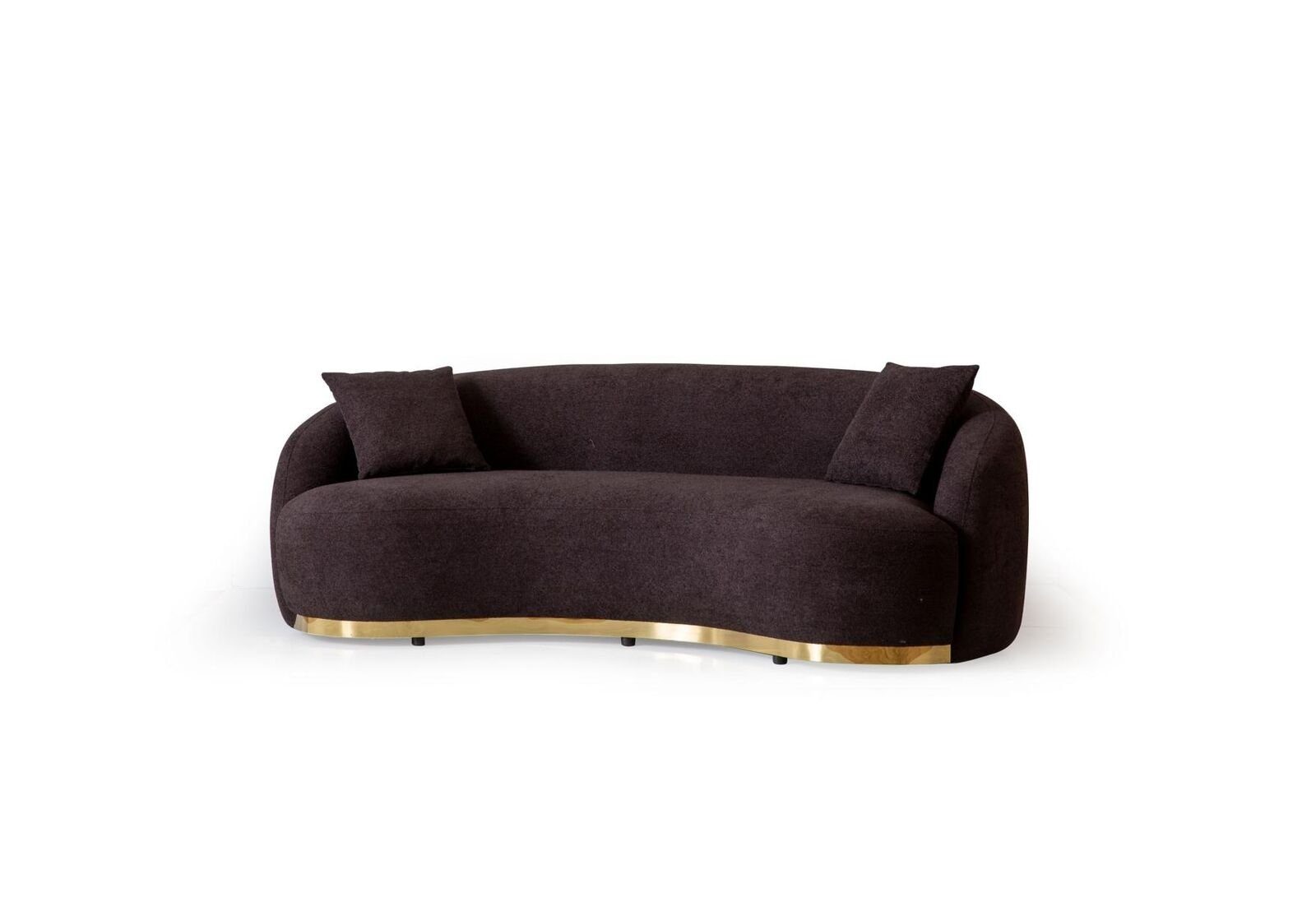 JVmoebel 4-Sitzer Designer Sofa 4 - Sitzer Braun farbe Neuheit in Wohnzimmer Modern, 1 Teile, Made in Europa