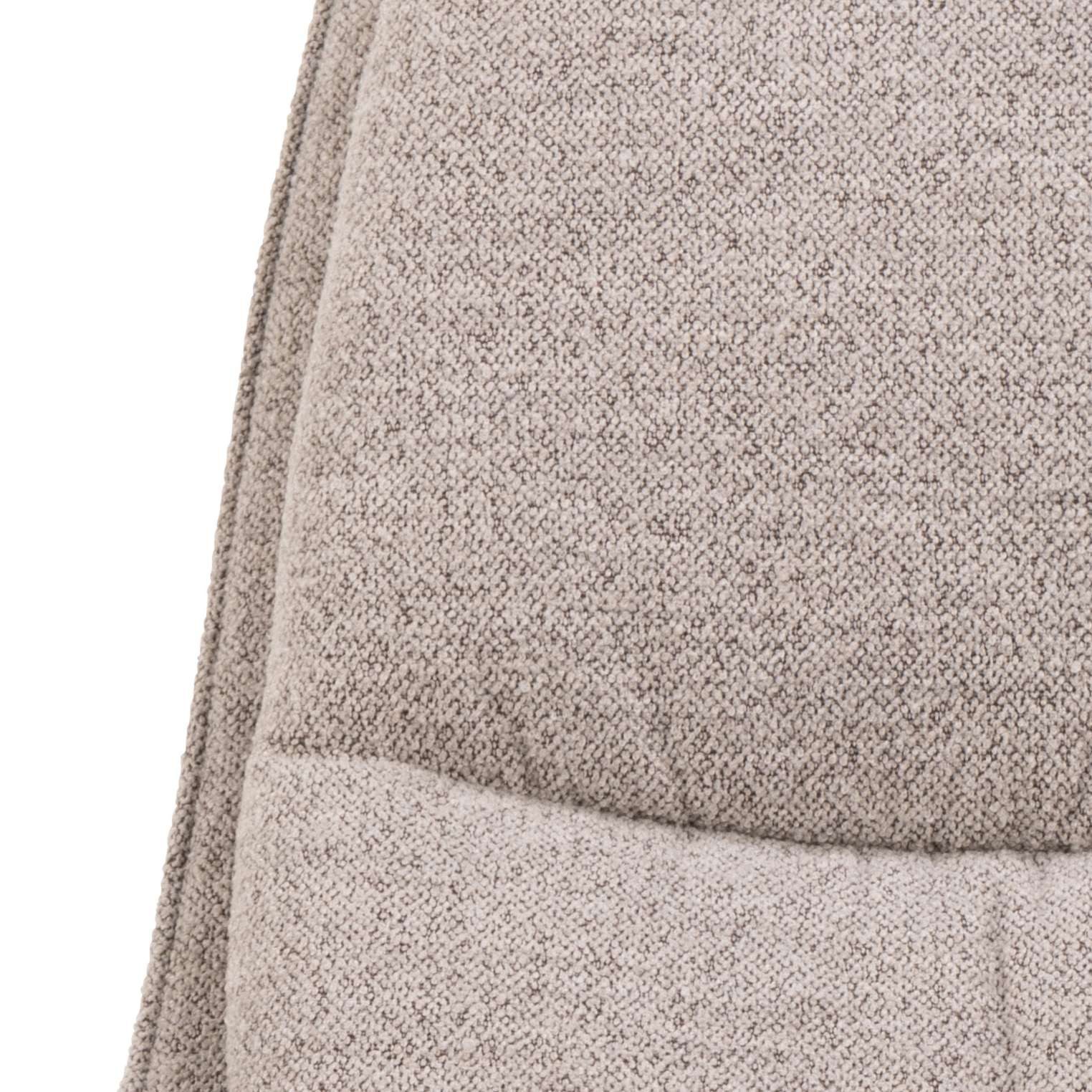 ACTONA GROUP Loungesessel Bosley, Loungestuhl, Boucle beige, 5Stern Gestell, Drehfunktion, 72x84x93cm