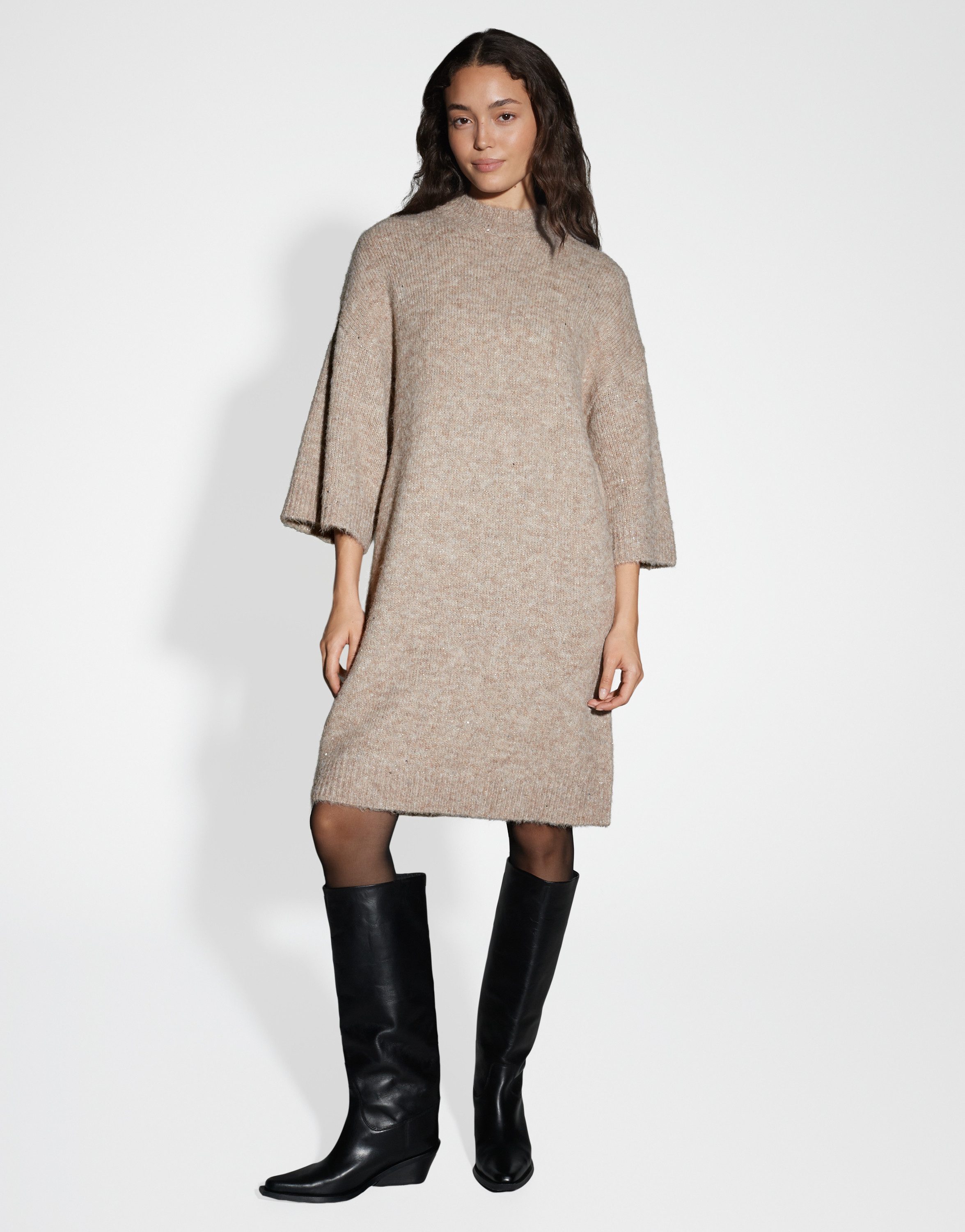 OPUS Strickkleid WALIET mit Glanz Effekt günstig online kaufen