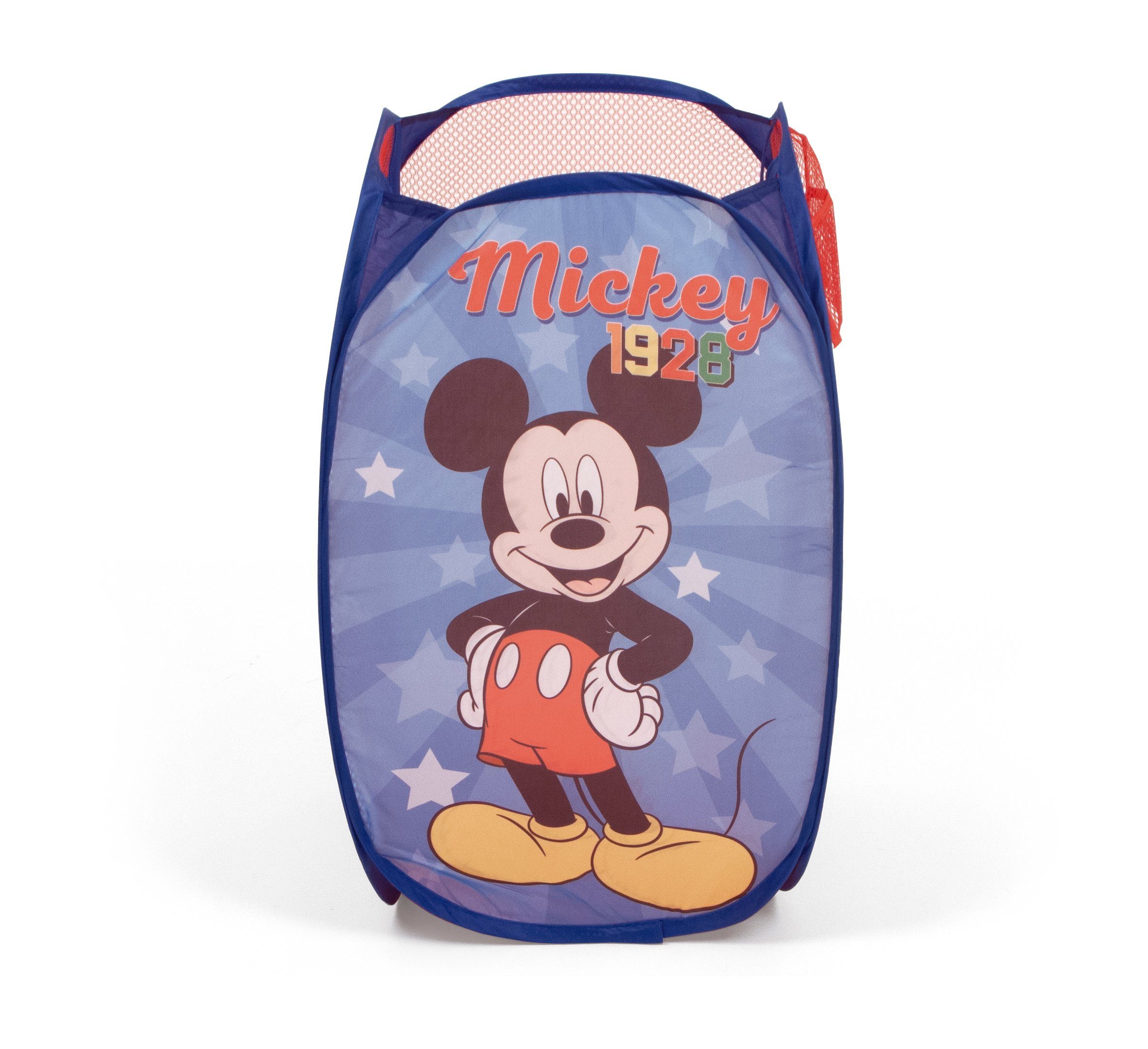 Disney Mickey Mouse Aufbewahrungskorb Mickey Mouse, Kinder POP-UP Korb - Wäschekorb 36x36x58 cm
