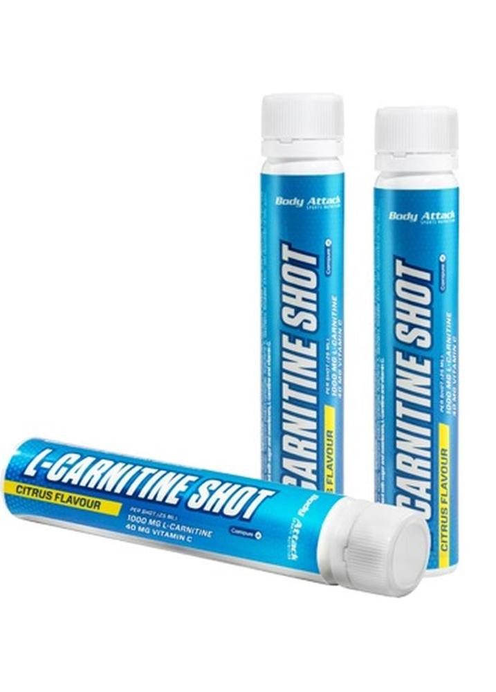 Body Attack Body Attack L-Carnitine Shots 20x25ml - Citrus Shots, 25.0 ml