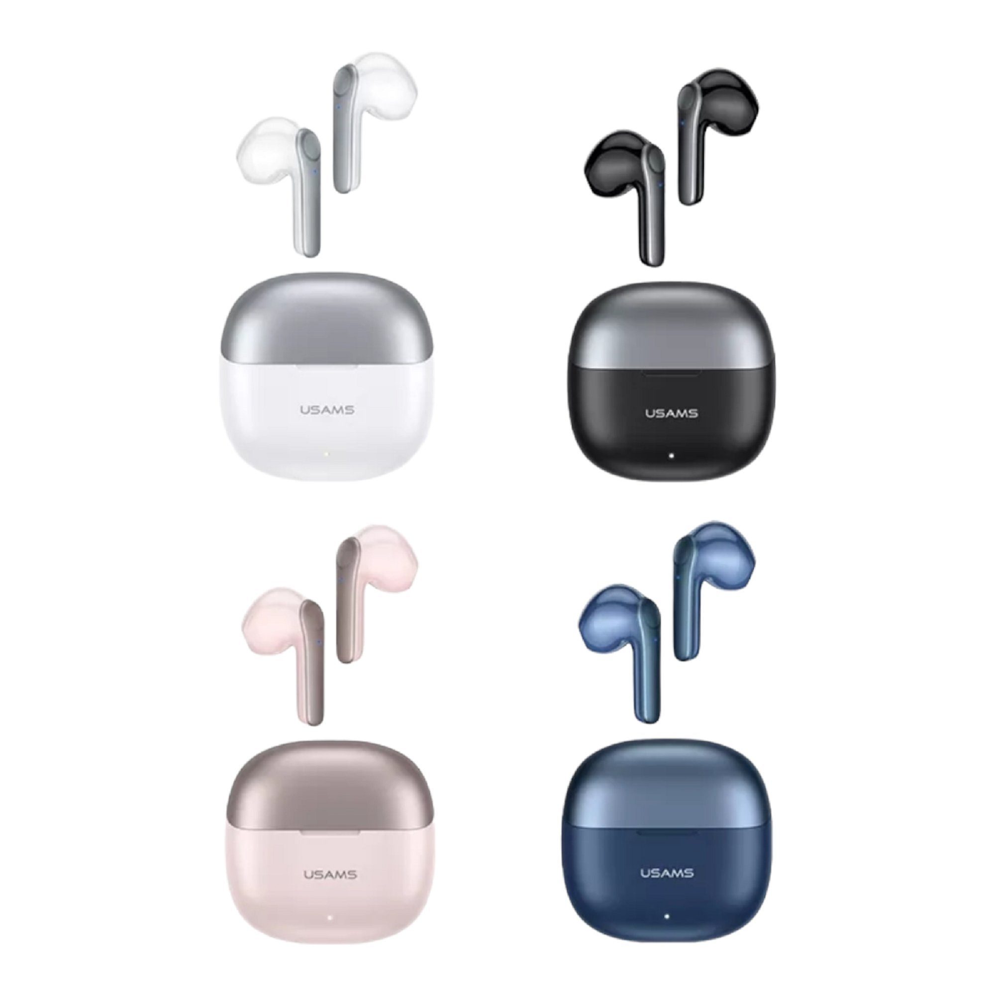 USAMS TWS Bluetooth BT 5.1 Kopfhörer In-Ear Kabellos Ohrhörer Bluetooth- Kopfhörer (Bluetooth, Touch Control, Bluetooth, Touch-Funktion, für  Smartphone Samsung Huawei iPhone LG)