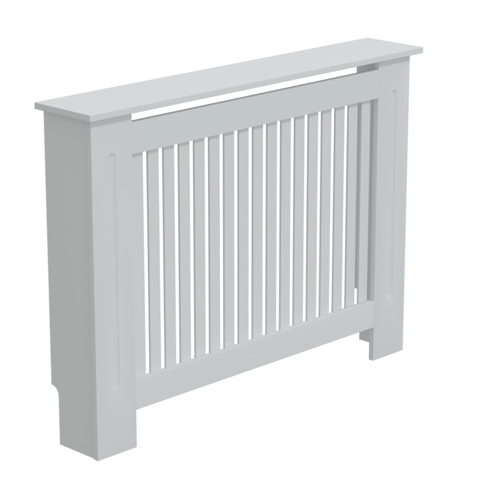 HAGO Heizungsverkleidung Heizungsabdeckung Holz 112x19x82cm Weiß Landhaus R günstig online kaufen