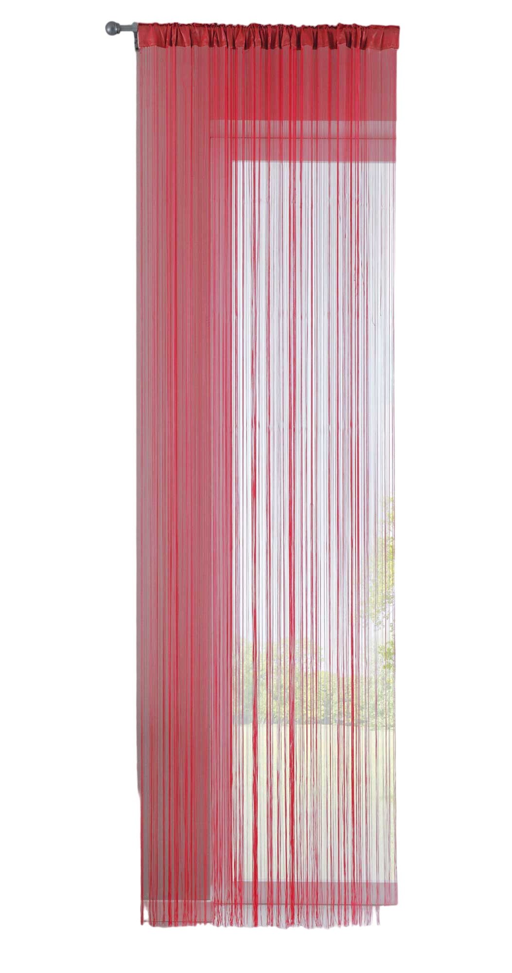 Gardinenbox Gardine (1 St), Polyester, Fadengardine Tunneldurchzug Kräuselband 20303CN
