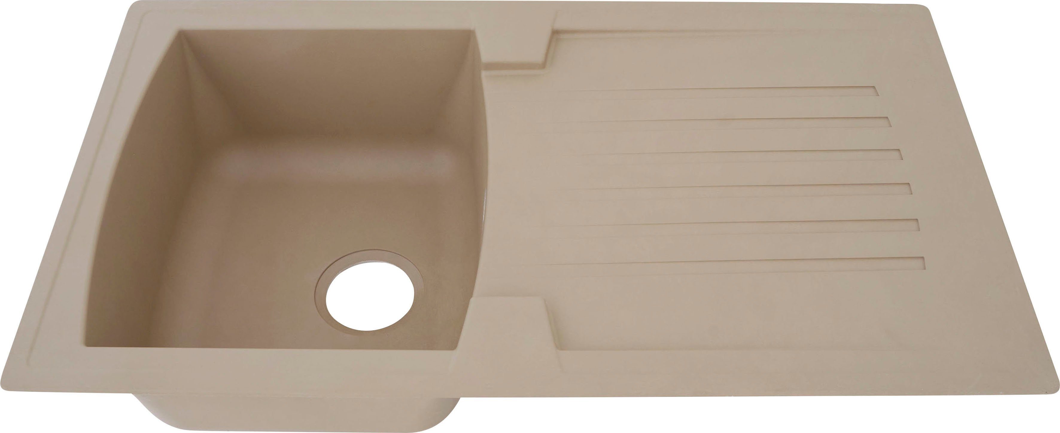 RESPEKTA Einbauspüle, 86/50 cm