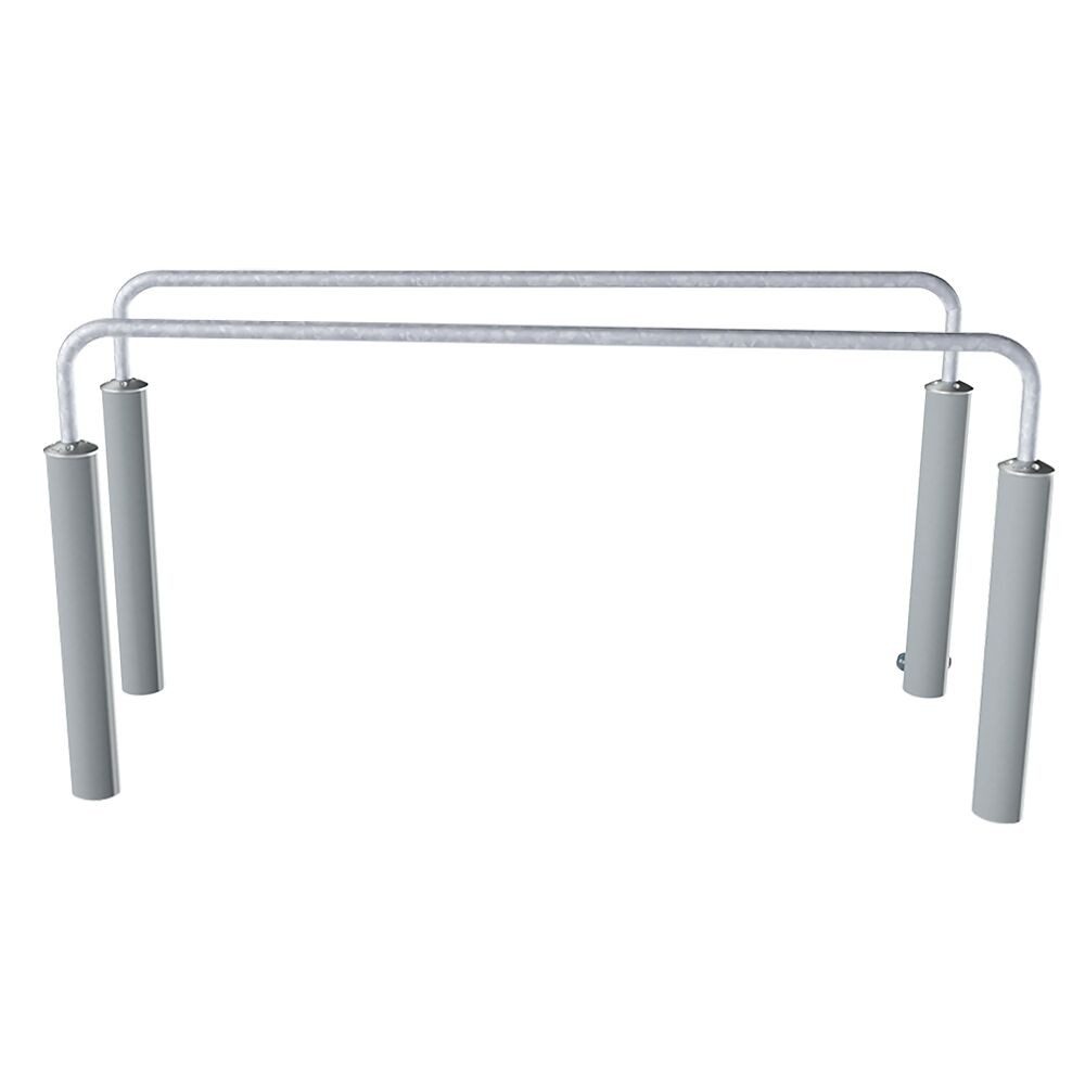 Kompan Kraftstation Outdoor-Fitnessgerät Barren, Pfosten aus Stahl halten allen Wetterbedingungen stand