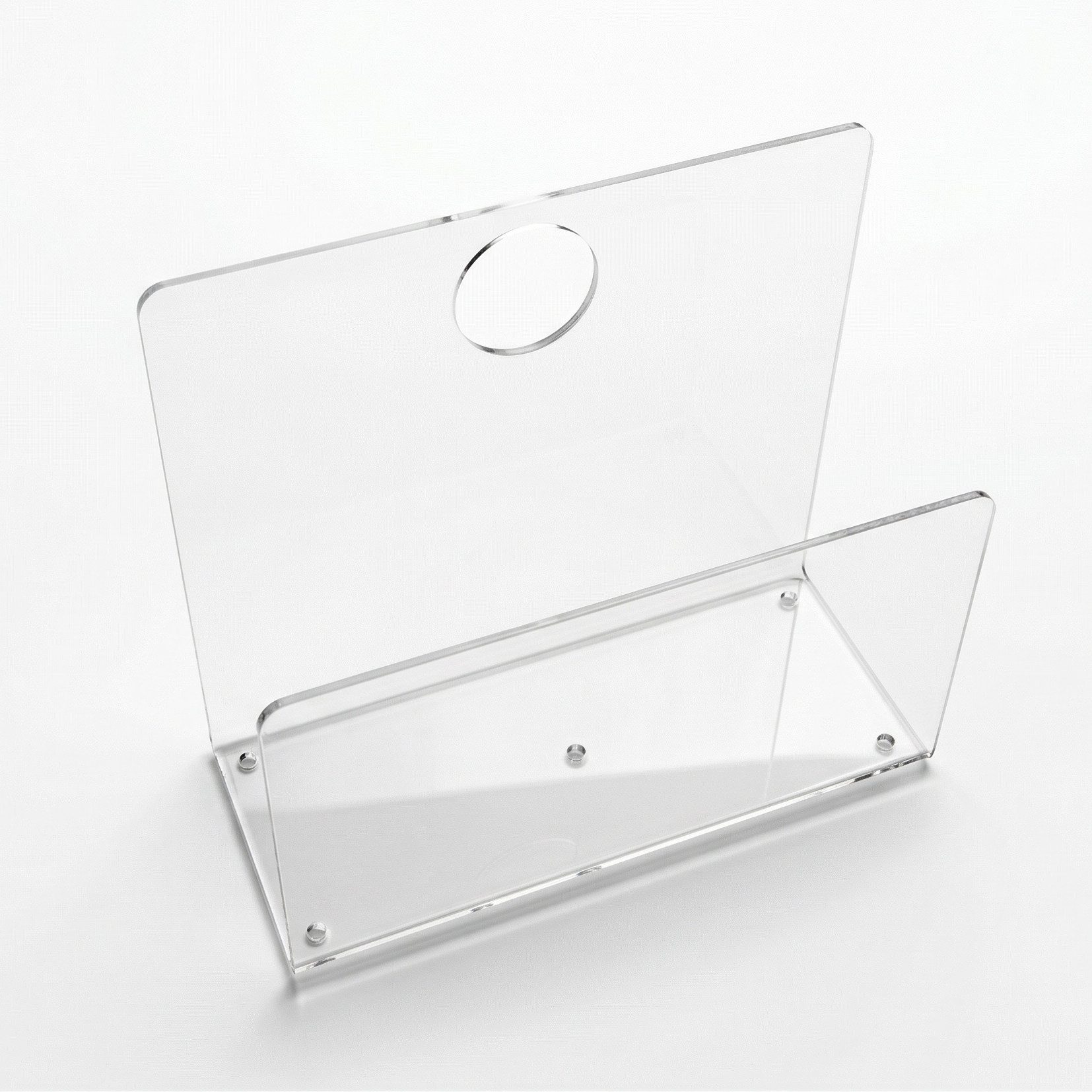 queence Zeitungsständer Acryl durchsichtig Transparenter klarer Zeitungshalter Magazinhalter, Perfekter Ständer für Bücher, Zeitungen, Zeitschriften und Magazine