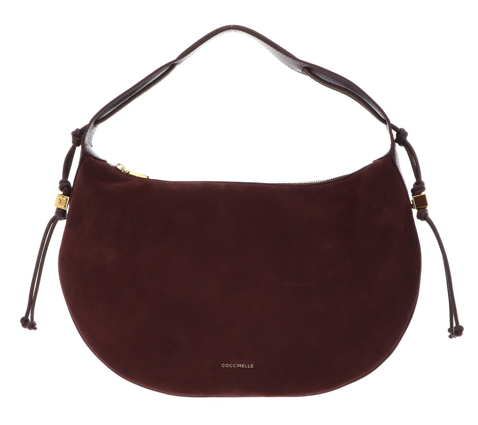 COCCINELLE Schultertasche Handbag Suede Le. / Grained Le., aus echtem Rindsleder