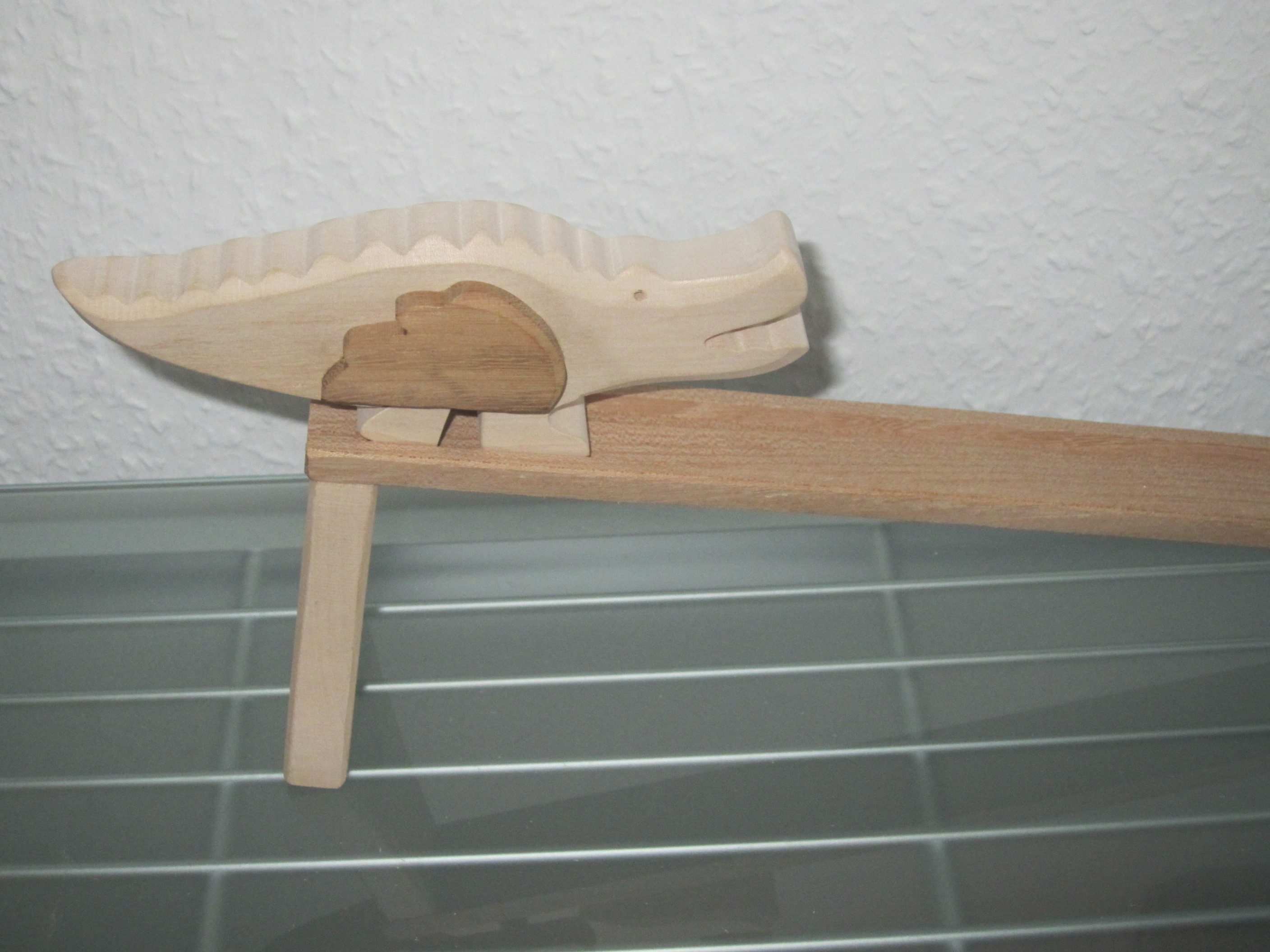 Holzprodukte Tier-Wippe Lauftiere Lauftier Wackeltiere Watscheltier gehende Tiere Lauffigur