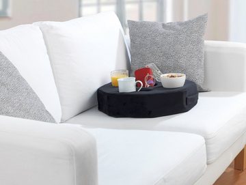 Maximex Tablett, Schaumstoff, (1-tlg), Getränke-Butler für die Couch, rutschfestes Schaumstoffkissen