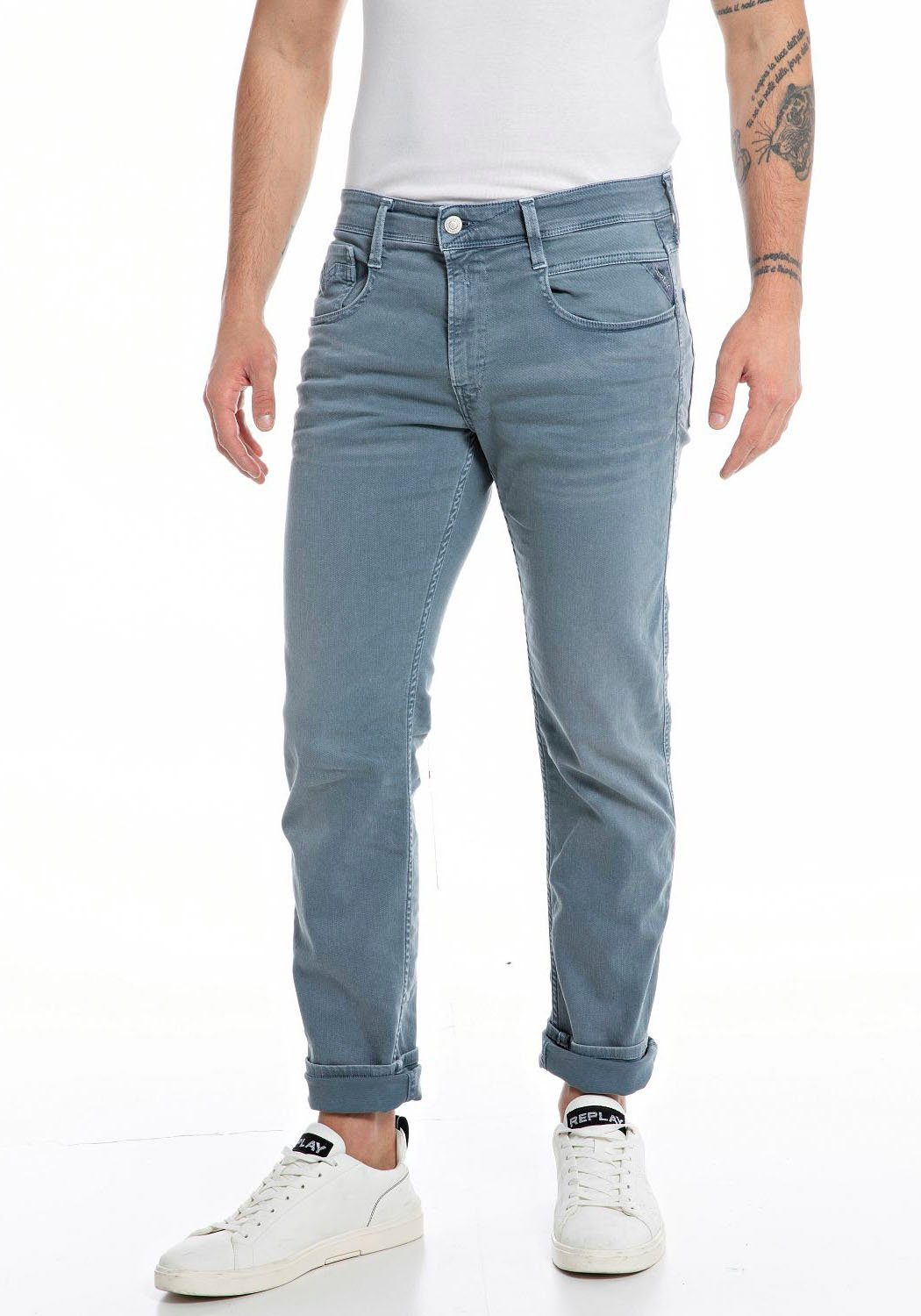 Replay Slim-fit-Jeans Anbass avion blue