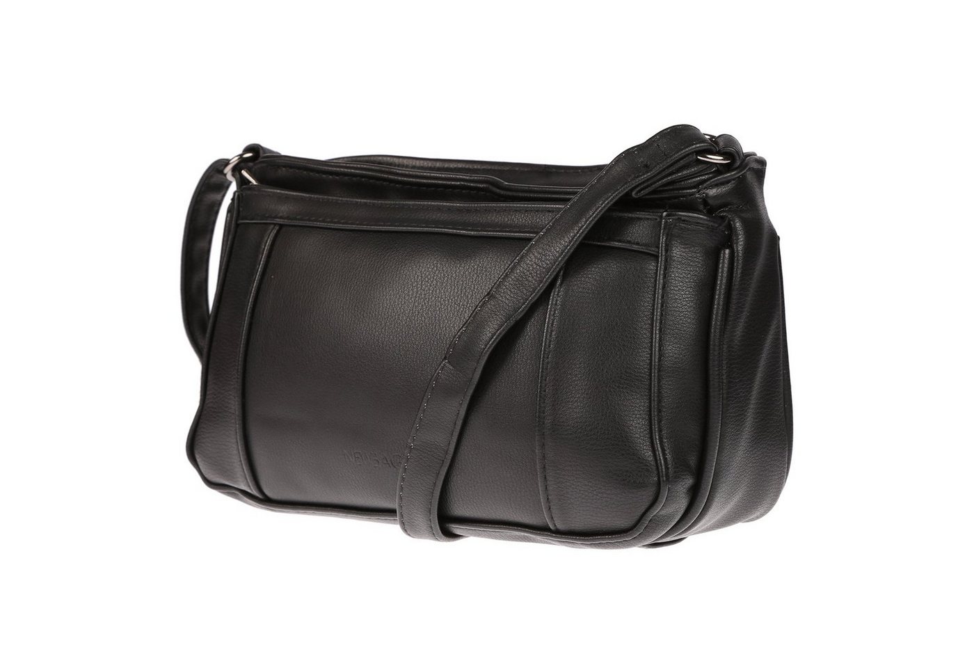 Christian Wippermann Umhängetasche Damen Tasche Schultertasche Umhängetasche Crossover Bag Leder Optik (1 tlg), Crossover Bag Leder Optik Handtasche Überschlag