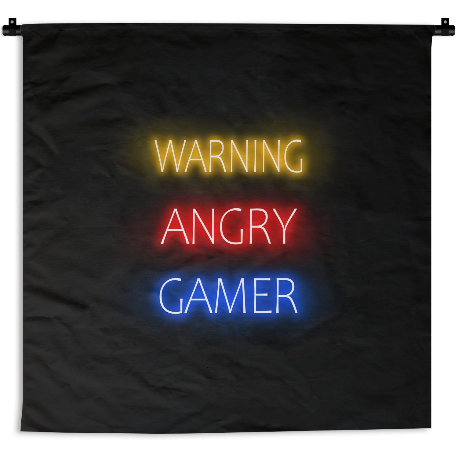 - Kinderzimmer Warnung Kleid, - Neon, Zitate Gaming Wanddeko Wandbehang, für Gamer MuchoWow wütender Wohnzimmer, - Wanddekoobjekt Schlafzimmer,