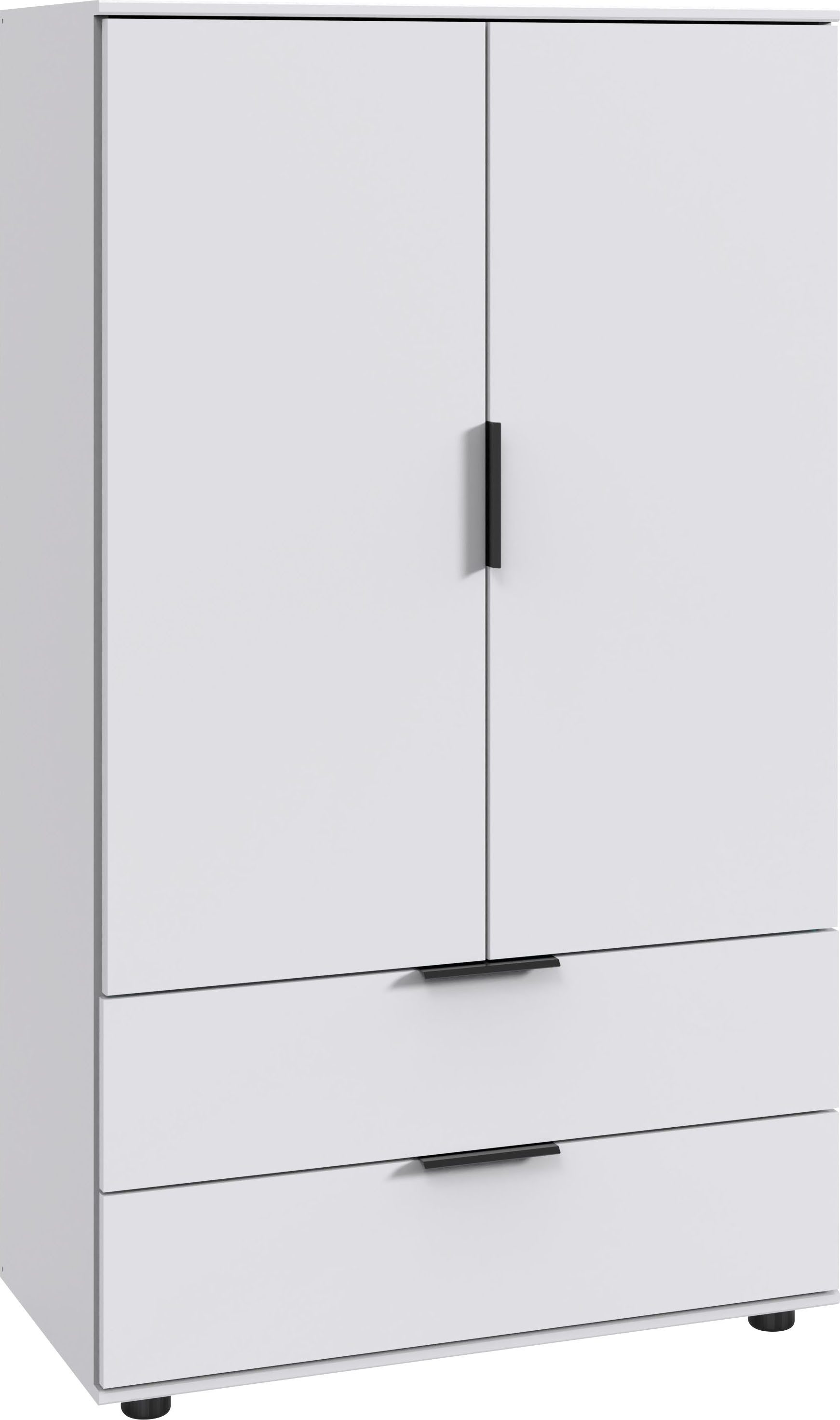 Wäscheschrank Easy Plus Kleiderschrank Garderobe 2 Schubladen, 81 oder 130cm breit