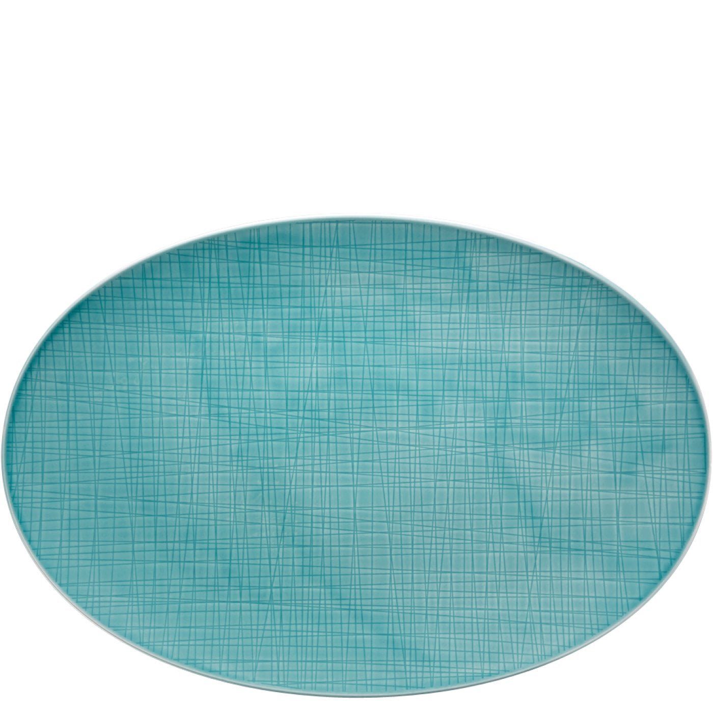 Mesh Porzellan, (1-tlg) Servierplatte 42 Aqua cm, Colours Rosenthal Platte