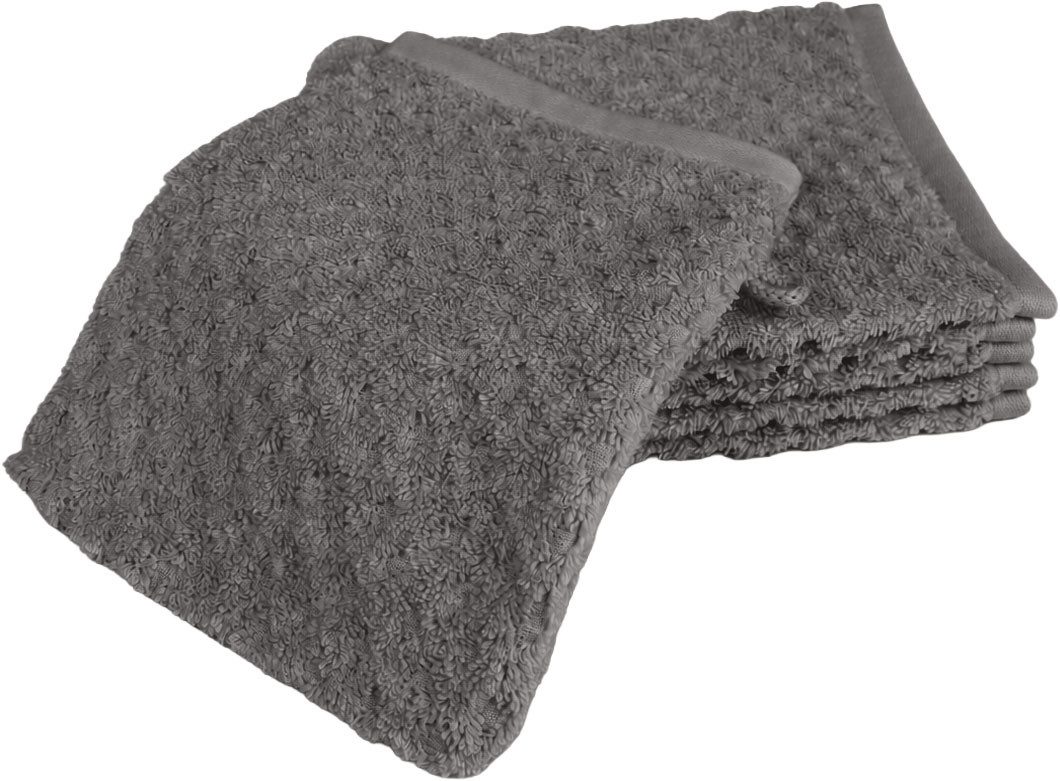 OTTO home Waschlappen Corrin, 6 Premium Waschlappen, 500 gr/m², 16x22cm, (6-St), 100% Baumwolle, mit Struktur, weich, 5 Jahre Garantie