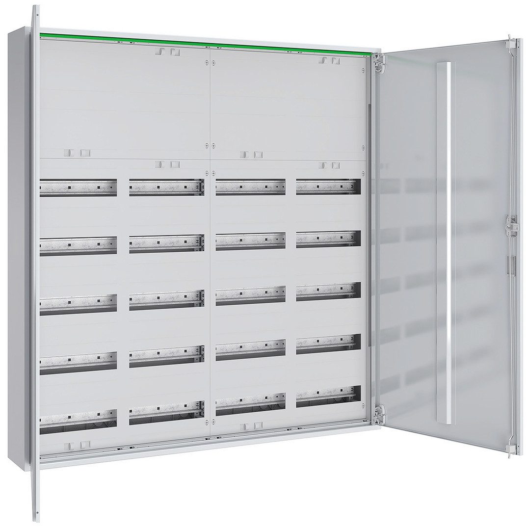 ABN Verteilerbox ABN Feldverteiler, AP, mit Volltür, 4x5-reihig (ABNRM407K02)