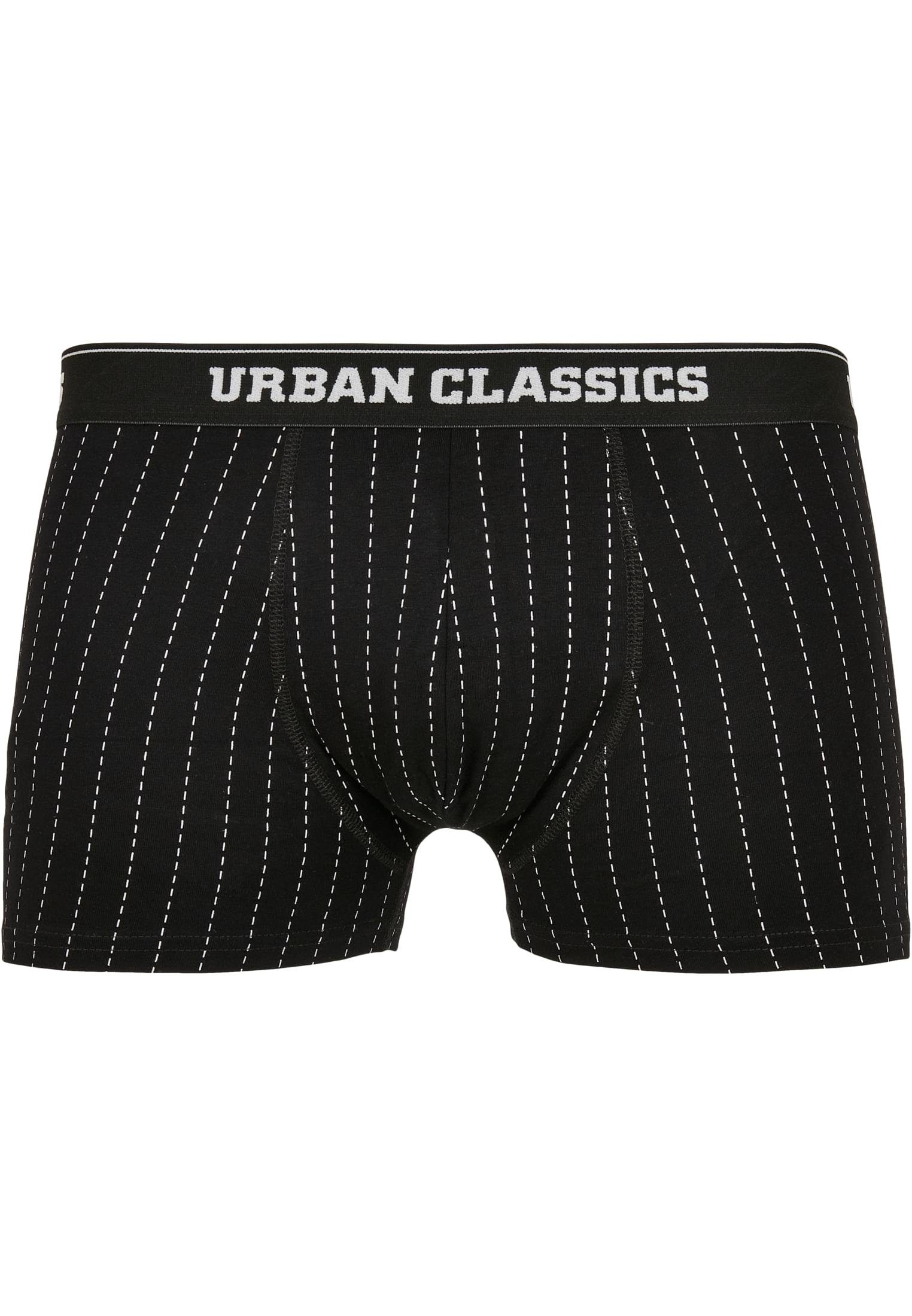 Organic CLASSICS Boxershorts Boxer treegreen aop (1-St) Shorts URBAN pinstripe 3-Pack Herren black