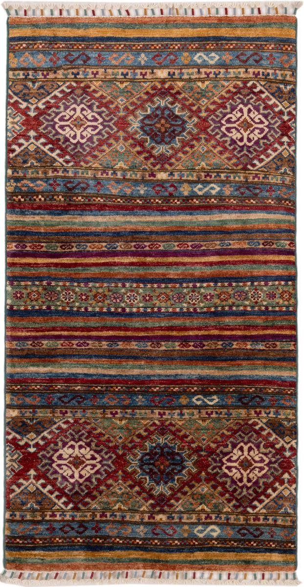 Orientteppich Arijana Shaal 69x133 Handgeknüpfter Orientteppich Läufer, Nain Trading, rechteckig, Höhe: 5 mm