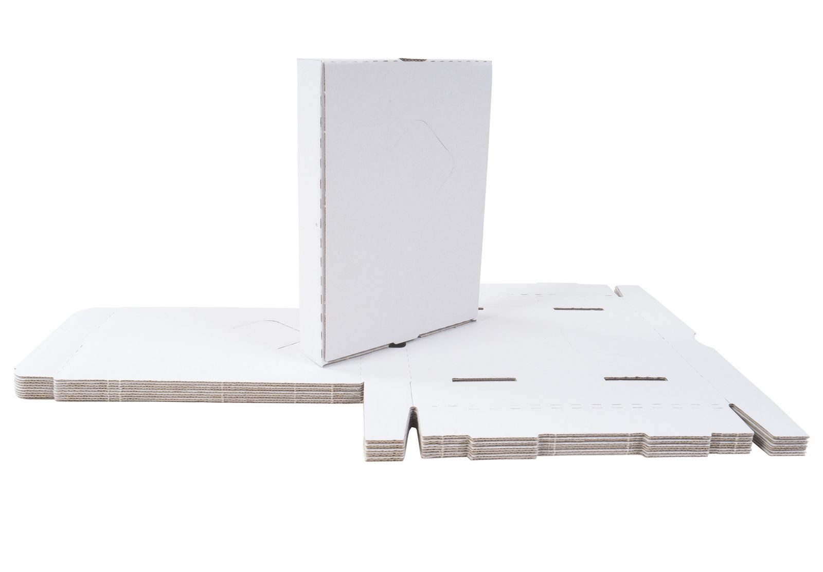 BURI Aufbewahrungsbox 10 Kartons 185x135x35 Versandkarton Faltkarton Großbrief Pappkarton