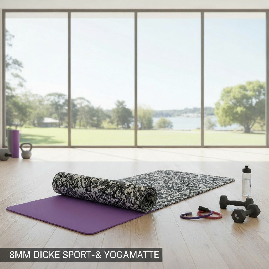 GOLDEN Yogamatte GOLDEN 8mm Yogamatte Rutschfest Sportmatte 183*81*0.80cm