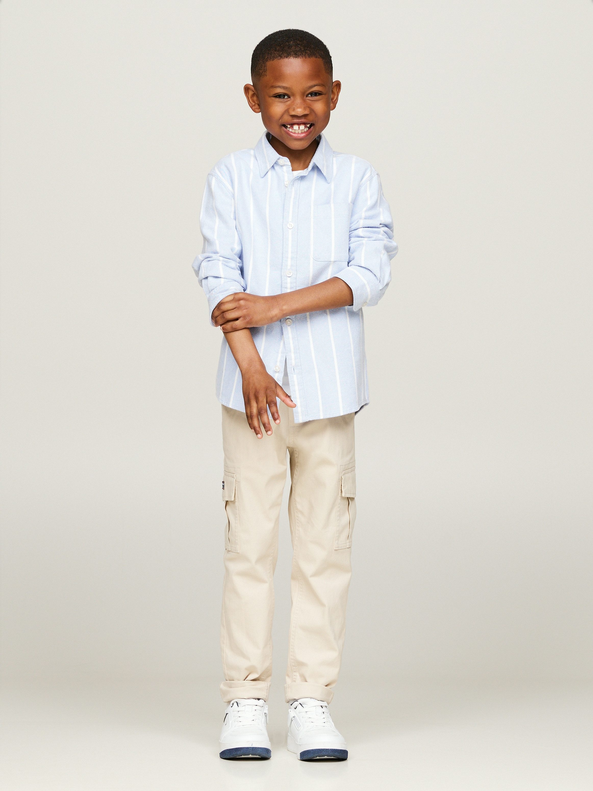 Tommy Hilfiger Langarmhemd MONOTYPE STRIPES SHIRT günstig online kaufen