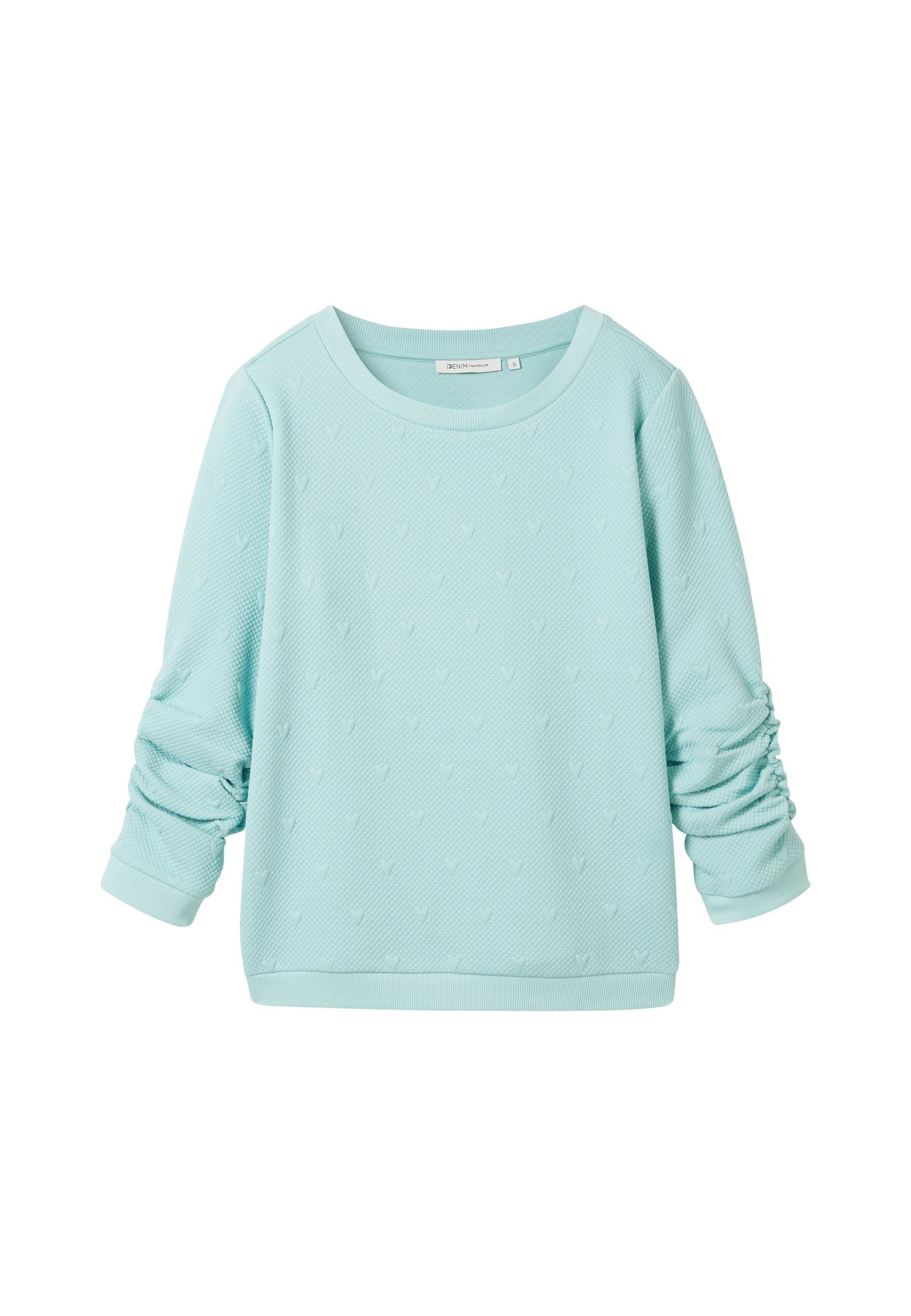 TOM TAILOR Sweatshirt Sweatshirt Pullover ohne Kapuze (1-tlg)