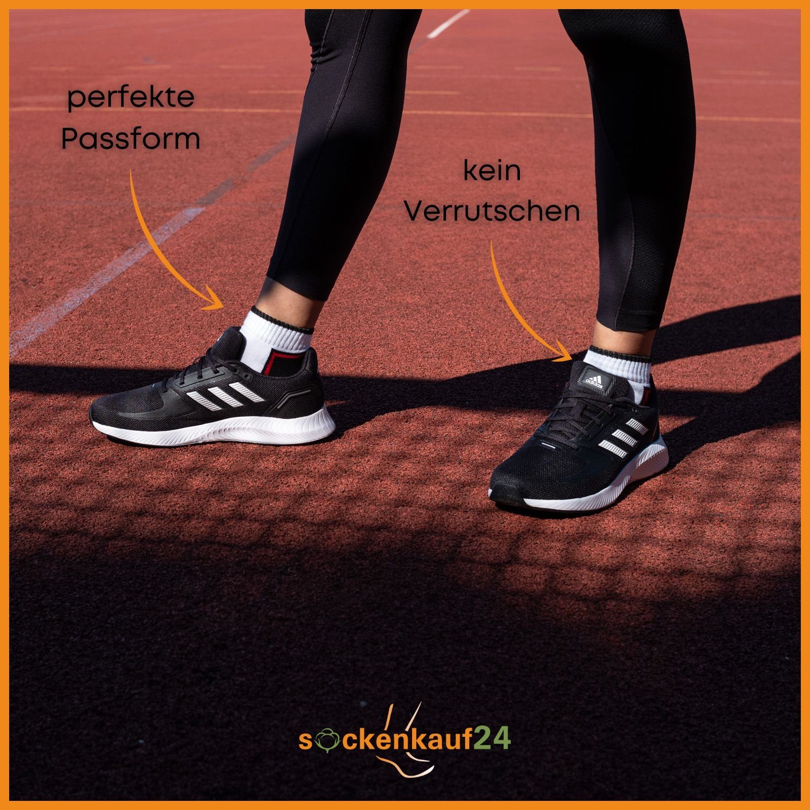 sockenkauf24 Sneakersocken 6 oder 12 Paar SPORT Socken Damen & Herren Sportsocken (6-Paar, 35-38) mit Frotteesohle Baumwolle - 16215/20 WP – Bild 4 von 5