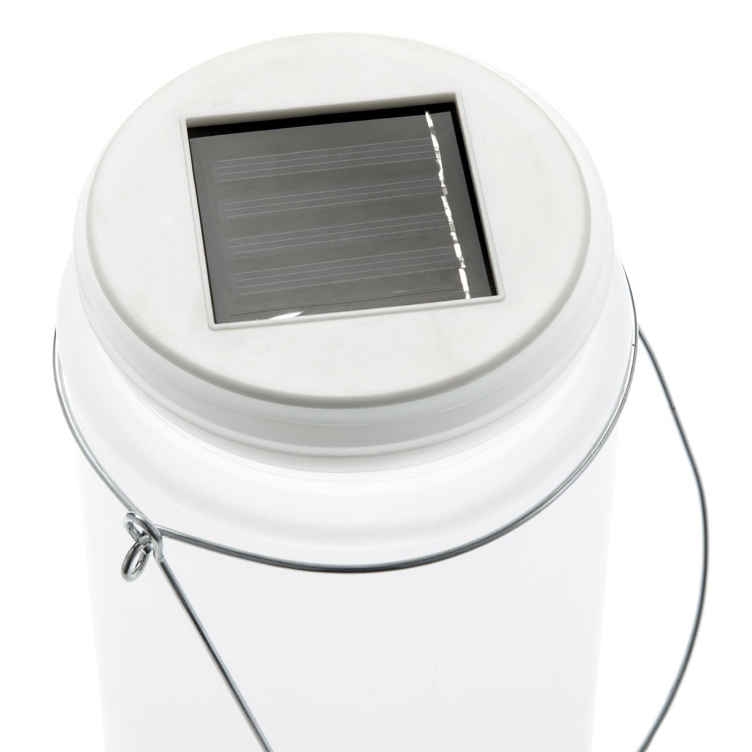 Gelb Goods+Gadgets Solarleuchte LED Gartenlampe Solar-Laterne, Sonnen-Lampe Solarglas,