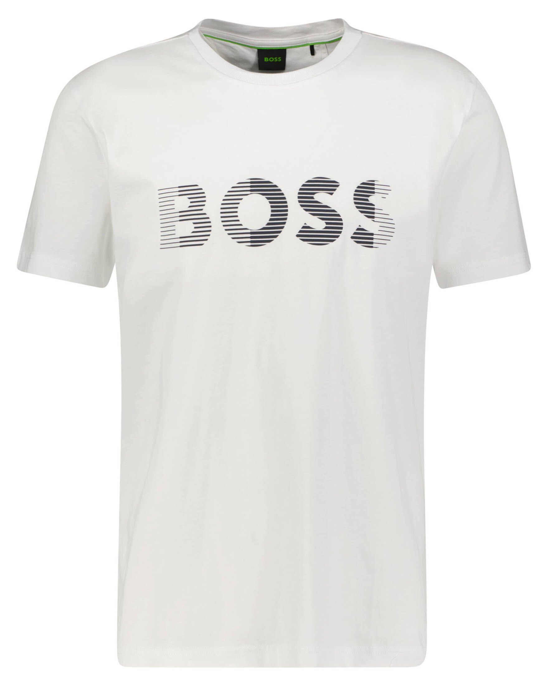 weiss Herren (10) BOSS T-Shirt T-Shirt (1-tlg)