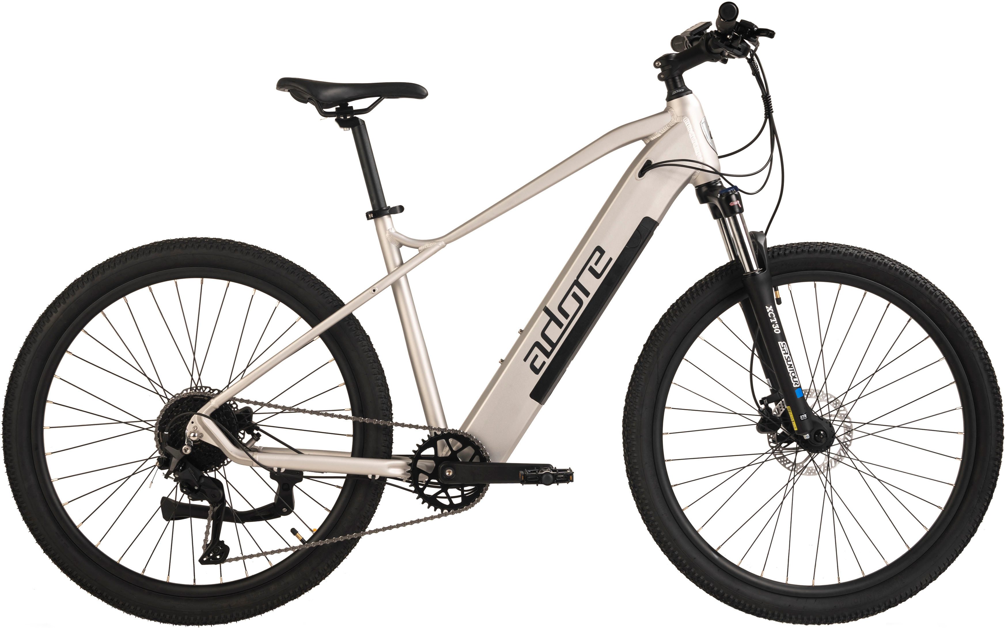 Adore E-Bike Mountainbike GV-650, 9 Gang Shimano Cues Schaltwerk, Kettenschaltung, Heckmotor, 540 Wh, Pedelec, Elektrofahrrad für Damen u. Herren, MTB