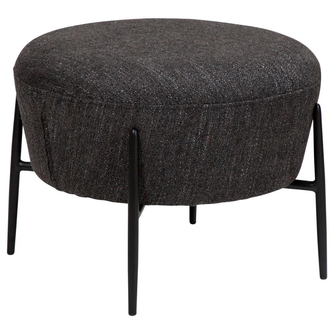 ebuy24 Pouf Orbit Dan-Form Pouf Bouclé schwarz.