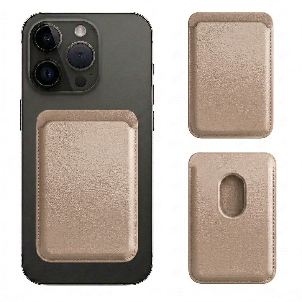 Futurea Smartphone-Hülle MagSafe Kunstleder Wallet Kartenetui für Apple iPhone 17 bis 12, magnetisch für Apple iPhone 17,16,15 Pro Max