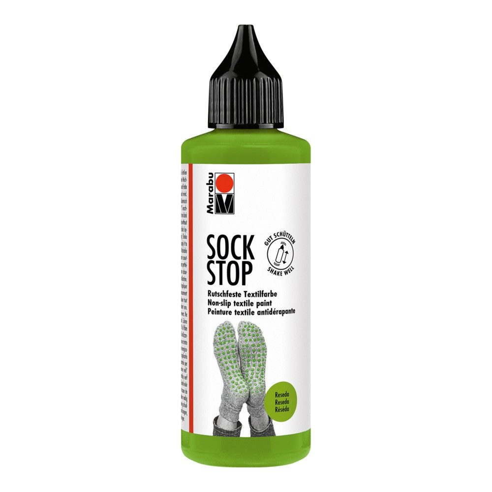 Marabu Textilfarbe Marabu Sock Stop Rutschfeste Textilfarbe reseda