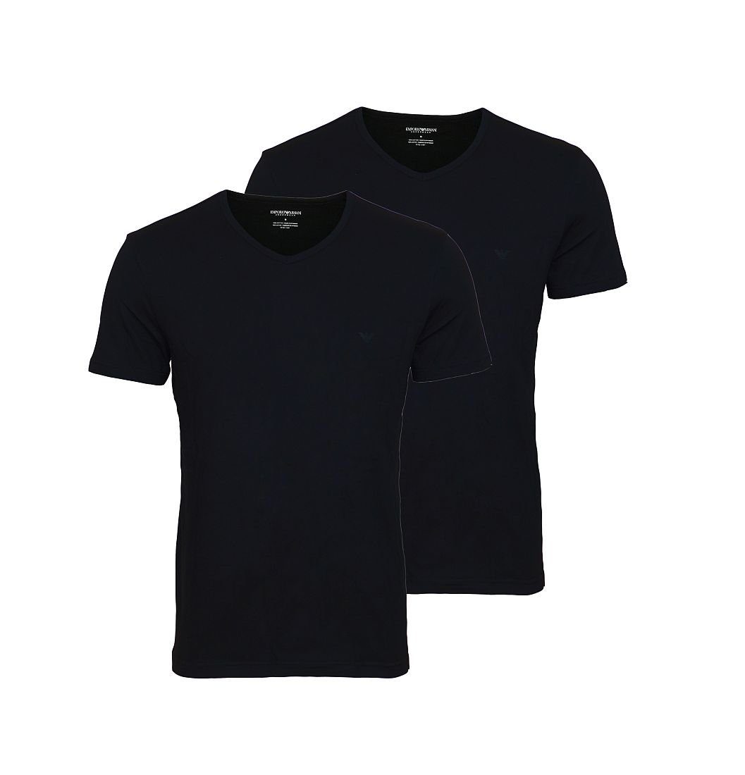 Emporio Armani T-Shirt T-Shirt 2er Pack T-Shirts V-Ausschnitt (2-tlg) black | Unterhemden