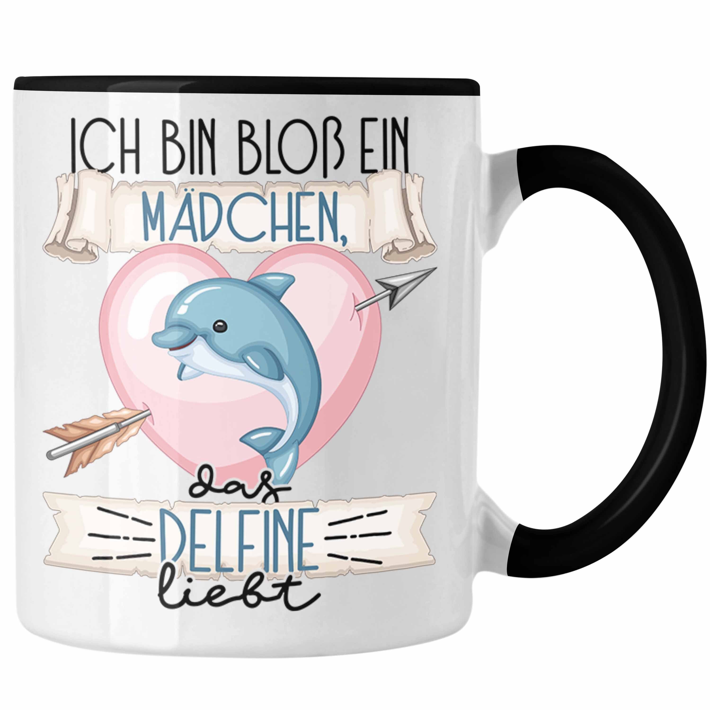 Trendation Tasse Delfine Tasse Ein Bloß Geschenk Mädchen Schwarz Frauen Bin Delfine Das Ich Lie