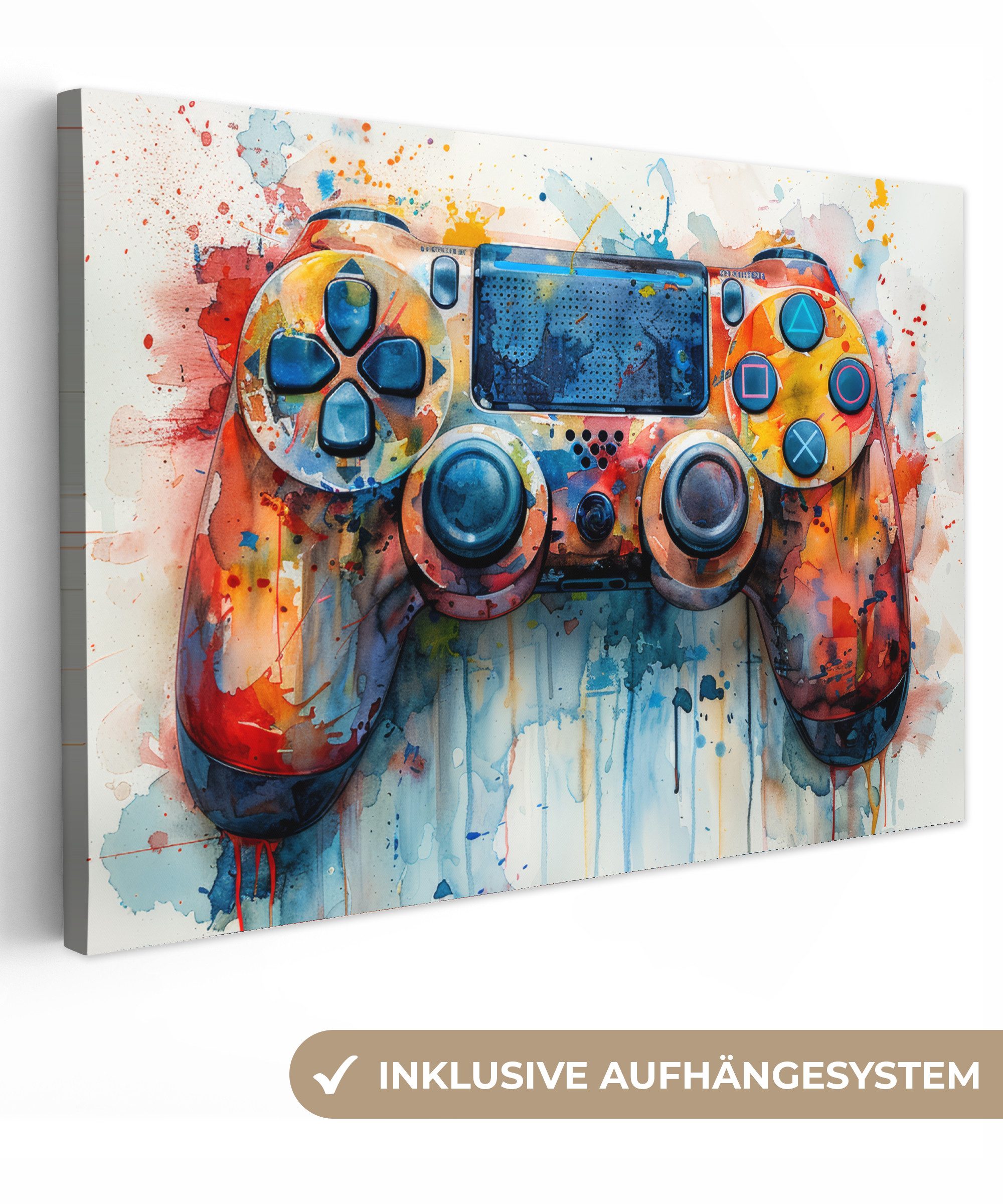 OneMillionCanvasses® Leinwandbild Kinder- en tiener kamer - Gaming - Game c günstig online kaufen