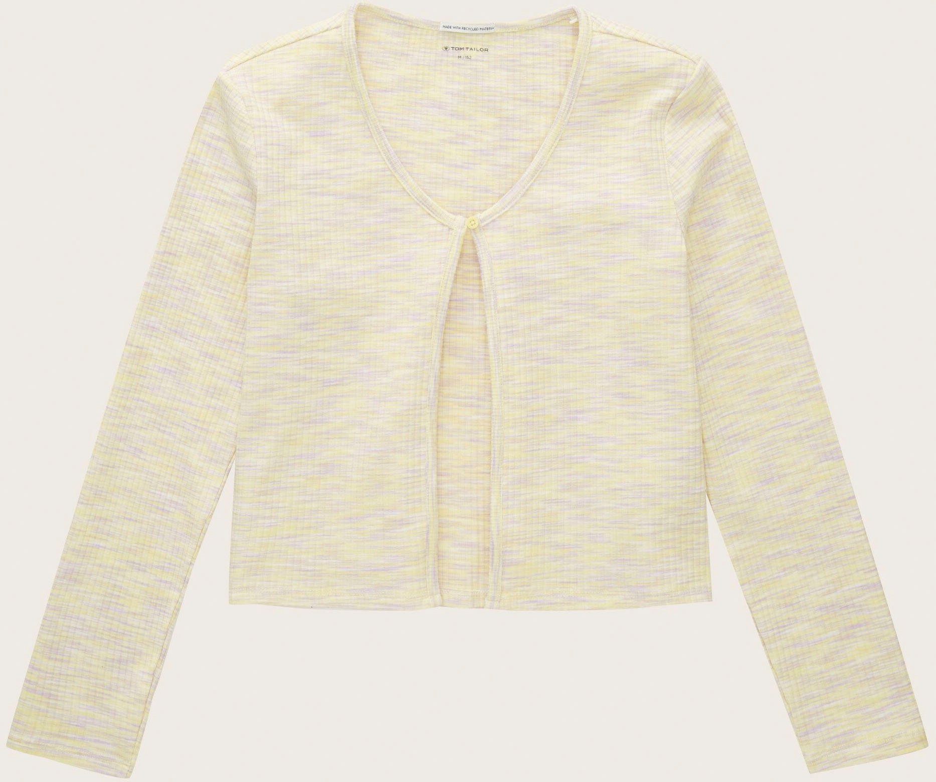 TOM TAILOR Shirtjacke mit Knopfverschluss lime lilac white space dye