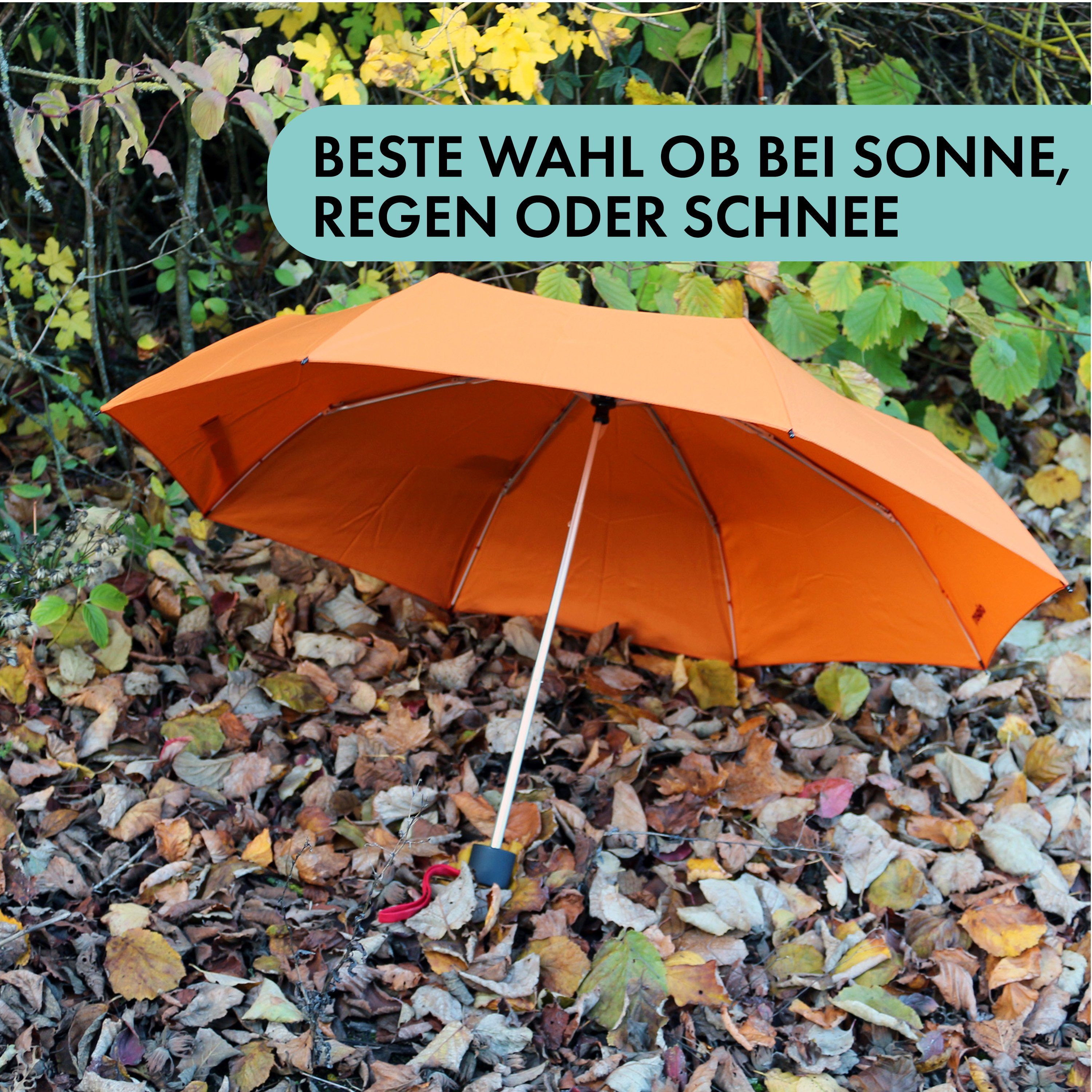 Olsen Taschenregenschirm Handtasche, Farben für Orange Kleiner in fröhlichen Regenschirm die