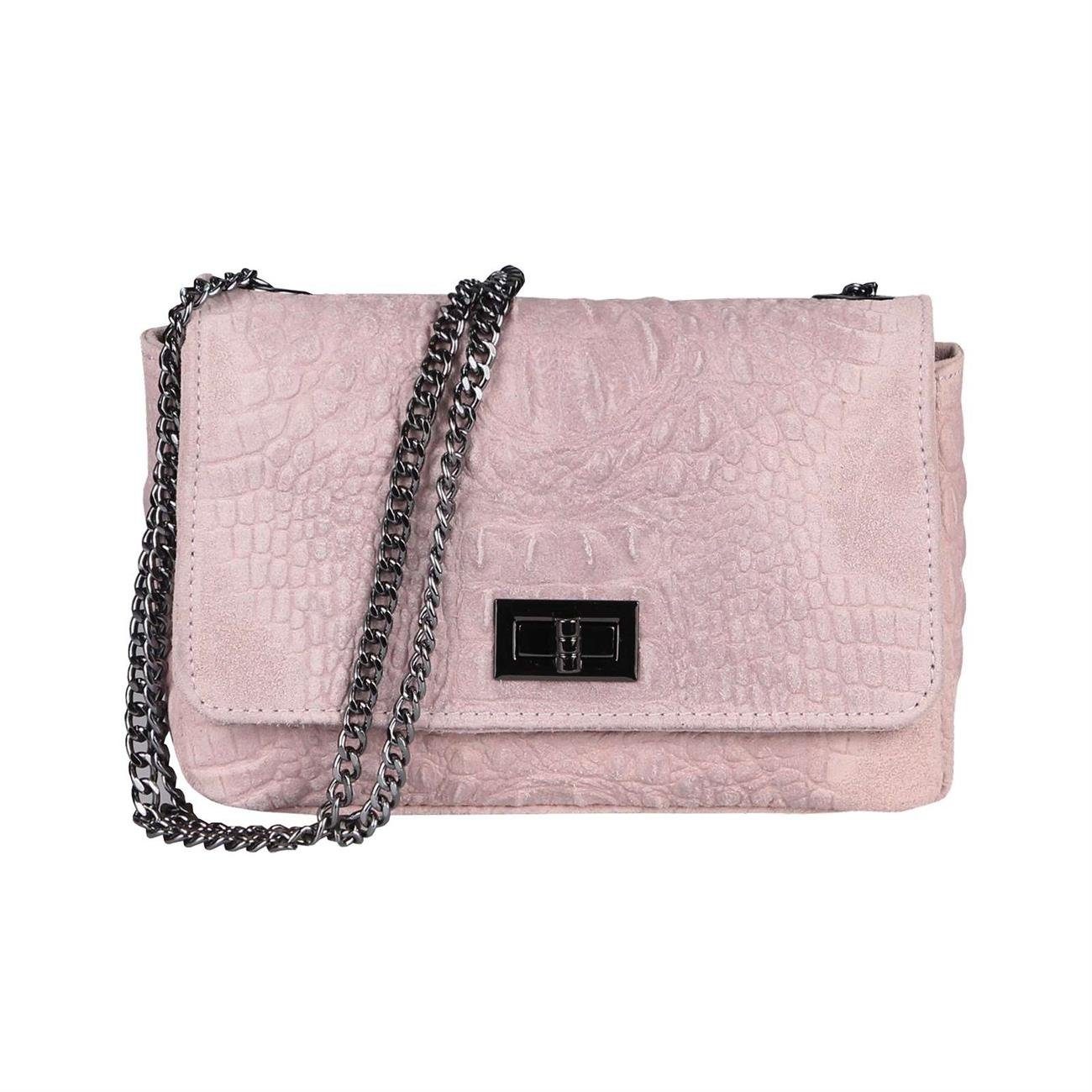 Schultertasche Made in Italy Damen Leder Tasche CrossOver