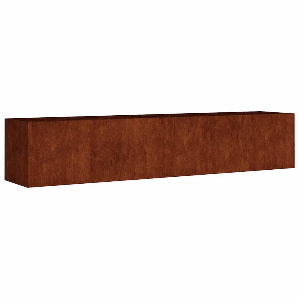 vidaXL Hochbeet Hochbeet 200x40x40 cm Cortenstahl (1 St)