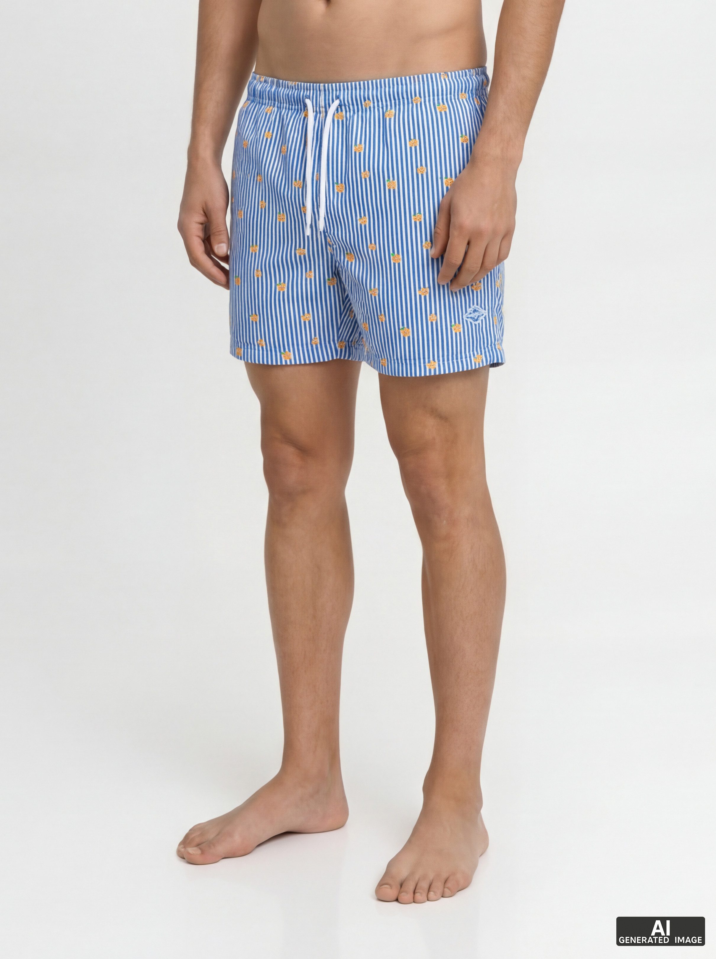 Jack & Jones Badeshorts JPSTMAUI BREEZE MINI STRIPE SWIM SRT SN Kunstfaser, normal geschnitten