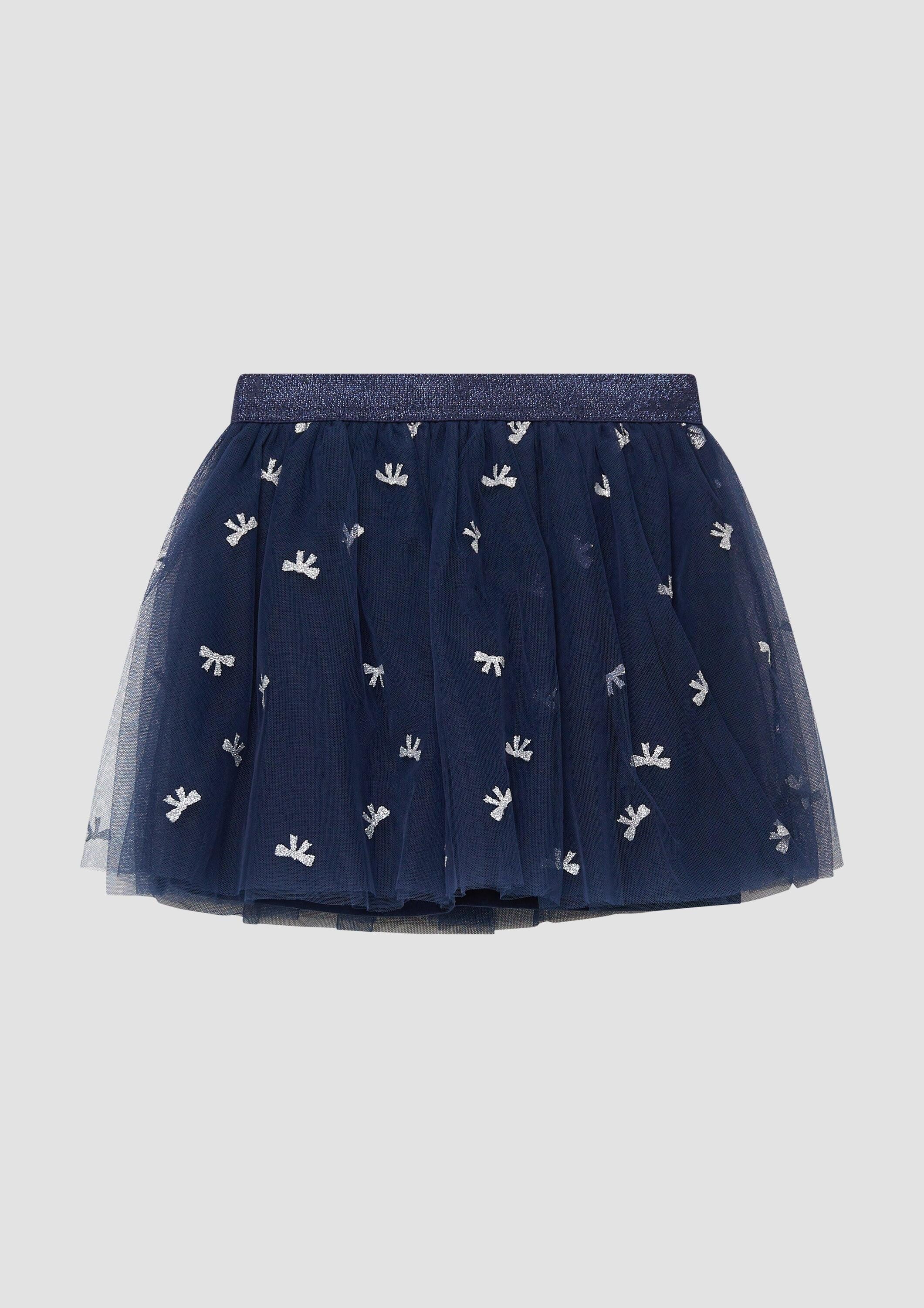 s.Oliver Minirock Rock Ausgestellter Meshrock mit Baumwollfutter