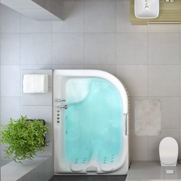 Badematte Heller Marmor Badvorleger Badezimmer Bad Toilette Klo modern Stil speecheese