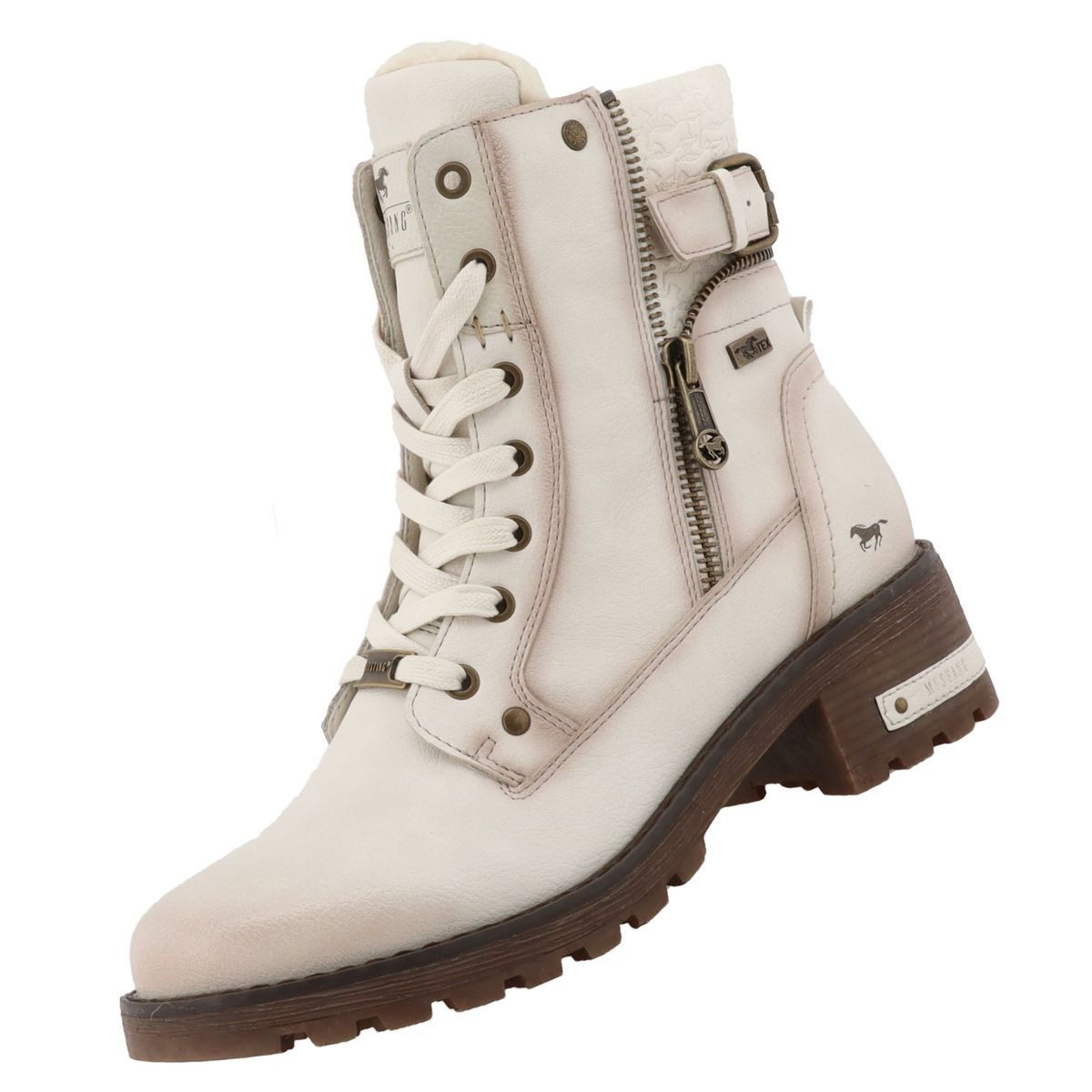 Mustang Shoes 15M0082001-offwhite Stiefelette günstig online kaufen